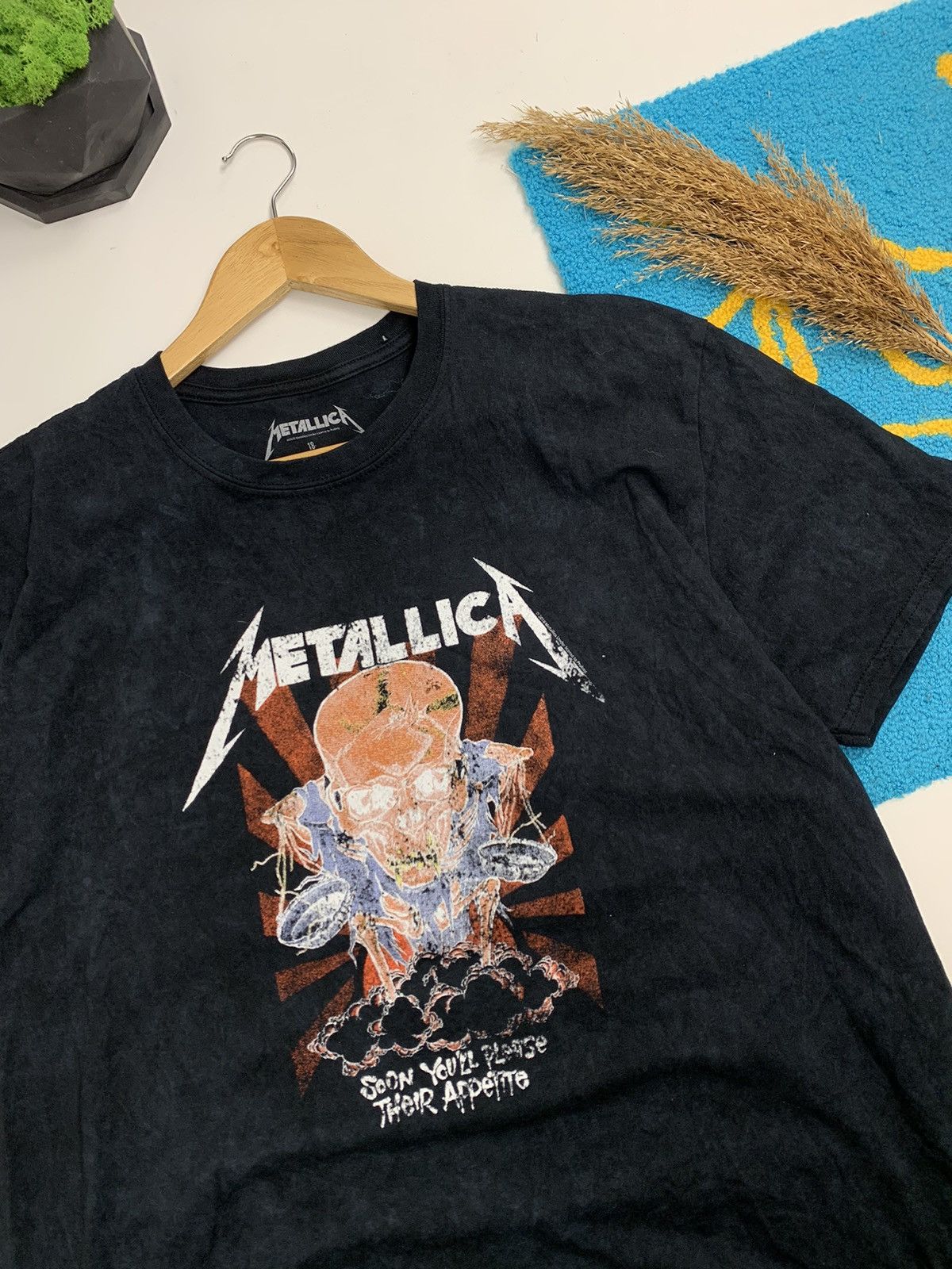 Band Tees × Metallica × Vintage Vintage Metallica Soon You’ll Please Their Appetite Tie-Dye Size US L / EU 52-54 / 3 - 4 Thumbnail