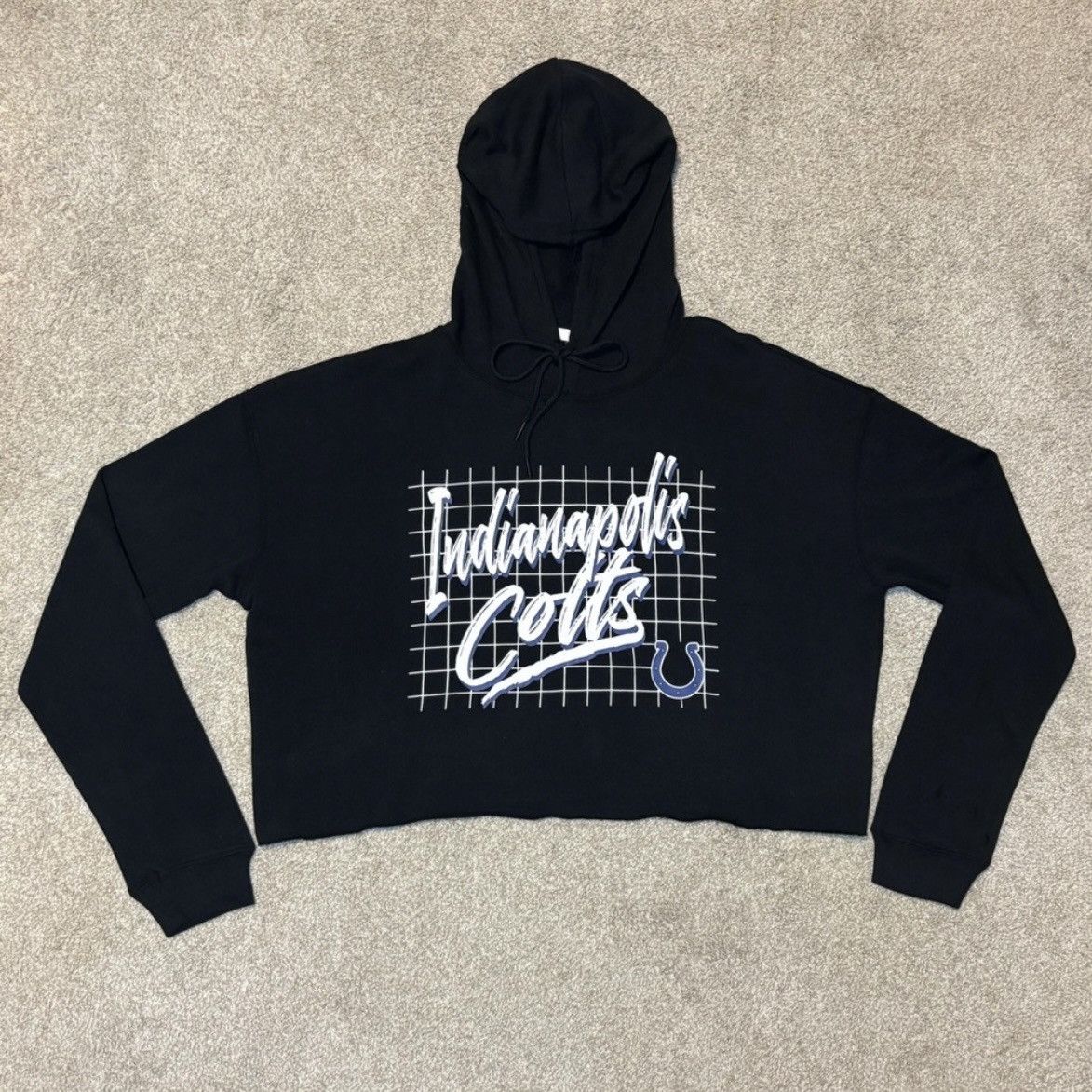 NFL WEAR by Erin Andrews Indianapolis Colts Cropped Hoodie Large Size L / US 10 / IT 46 - 1 Thumbnail