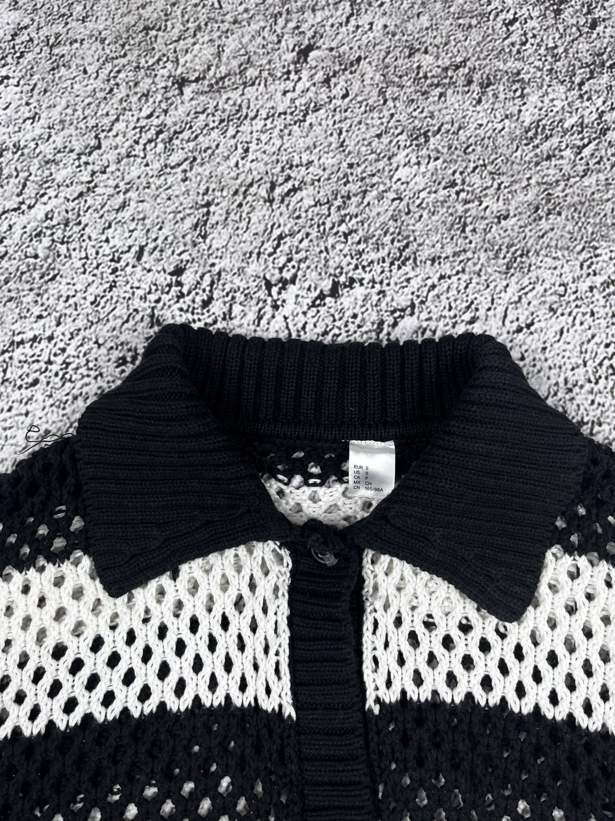 Vintage Vintage Y2K striped mesh cardigan rock japanese size s Size S / US 4 / IT 40 - 8 Thumbnail