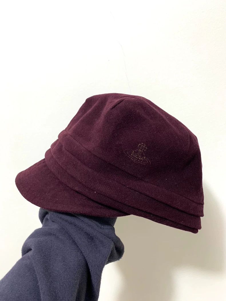 Vivienne Westwood Vivienne Westwood Old wine-red newsboy hat Size ONE SIZE - 1 Thumbnail