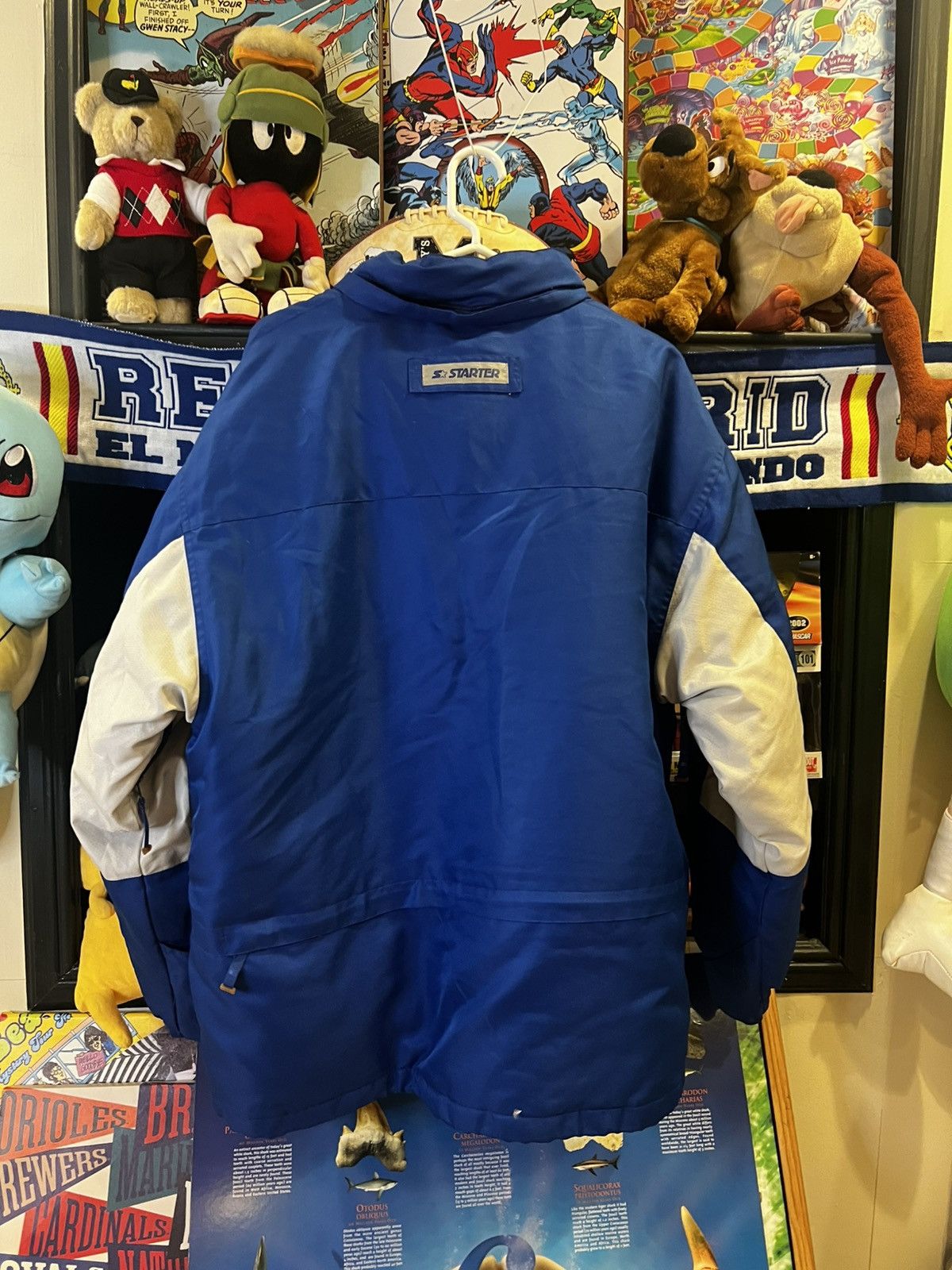 Starter × Vintage Like New Vintage Starter Down Filled Puffer Winter Jacket Size US L / EU 52-54 / 3 - 11 Thumbnail