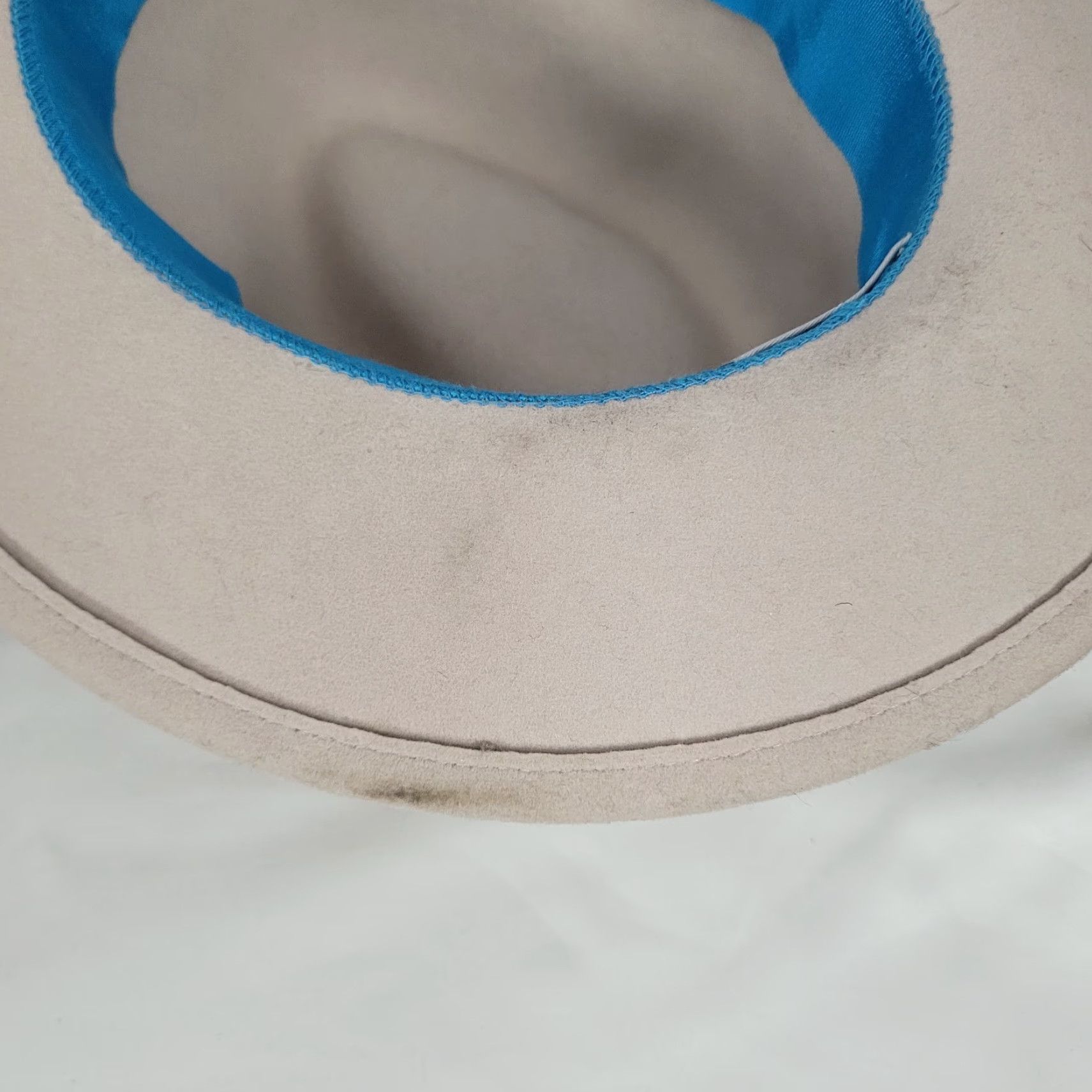 FELT Yestadt Millinery Fedora Hat Women One Size Beige Felt Wide Brim Packable Lightweight, Classic Size ONE SIZE - 5 Thumbnail