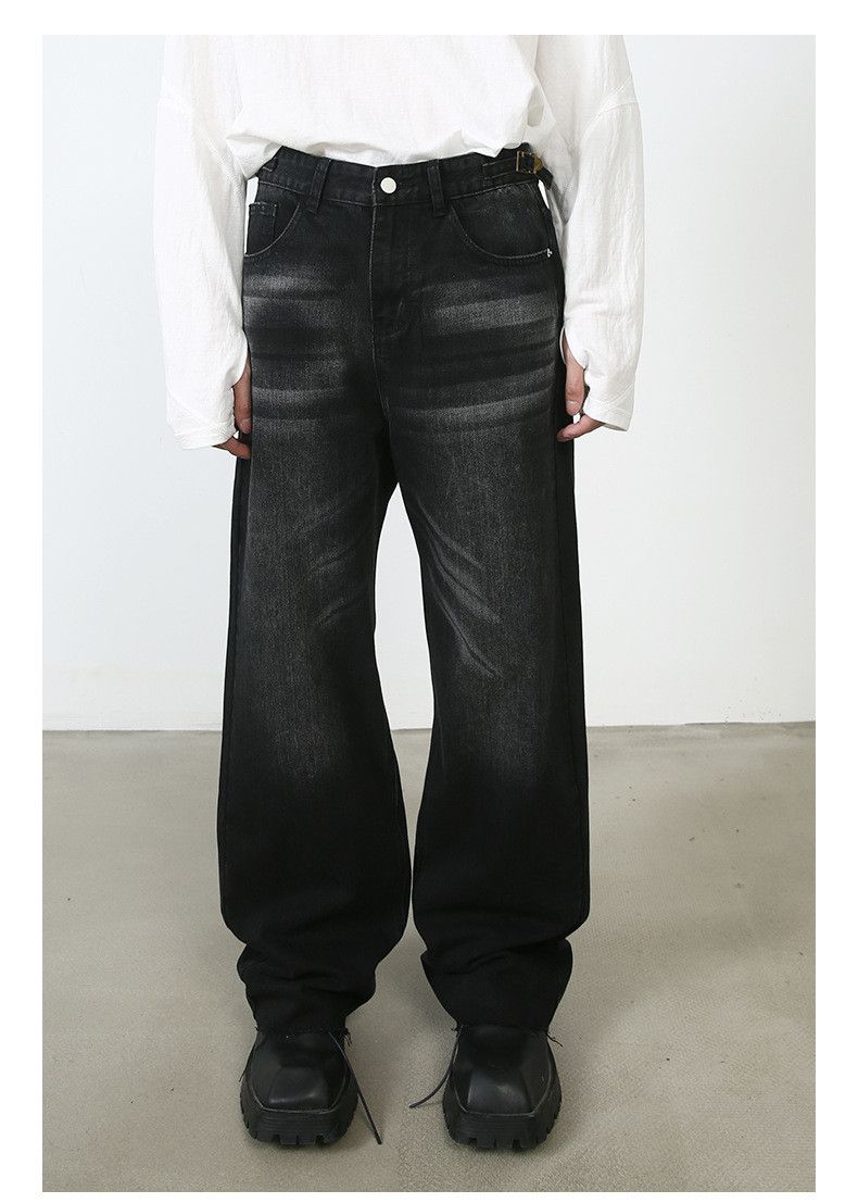 Japanese Brand × Jean Vintage washed loose jeans straight wide leg Size US 32 / EU 48 - 1 Thumbnail