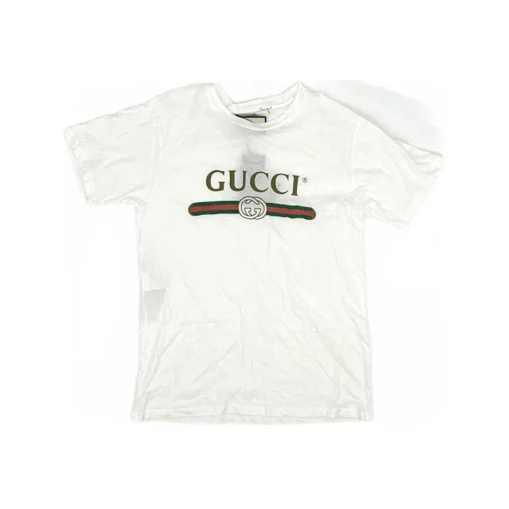 Gucci Gucci Logo Print White T-Shirt for Women-2507 Size M / US 6-8 / IT 42-44 - 8 Thumbnail