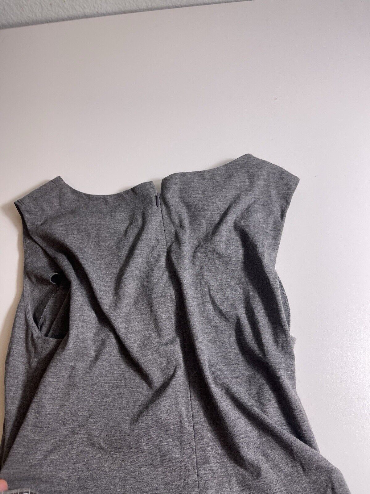 Lafayette 148 Lafayette 148 NY Womens Formed Sheath Dress Grey Sz M Size M / US 6-8 / IT 42-44 - 19 Thumbnail