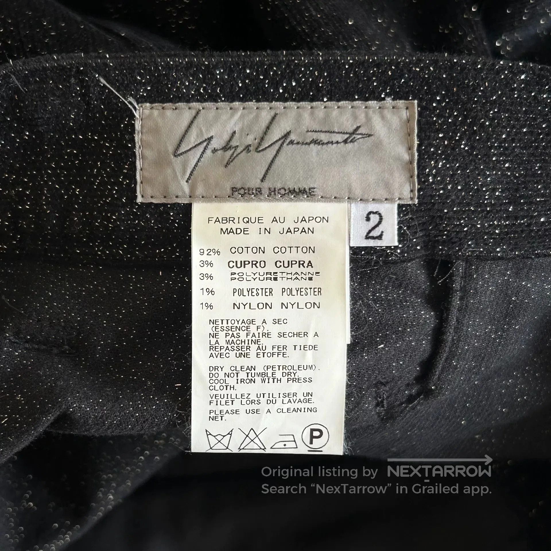 Yohji Yamamoto Yohji Yamamoto Black Zipper Pants. Size US 42 / EU 58 - 6 Thumbnail