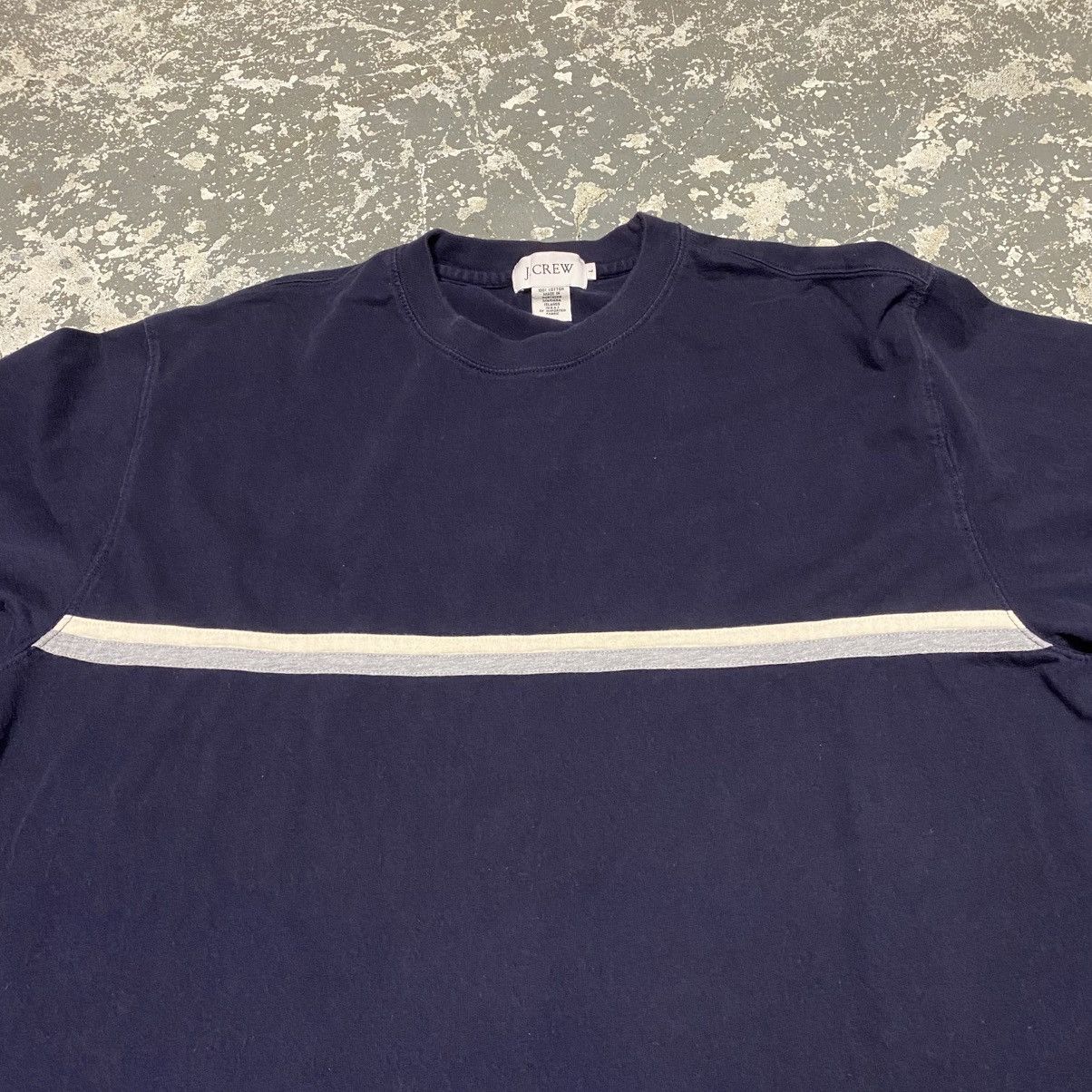 J.Crew × Vintage Vintage J Crew Striped Blank Long Sleeve Tshirt Size US L / EU 52-54 / 3 - 5 Thumbnail