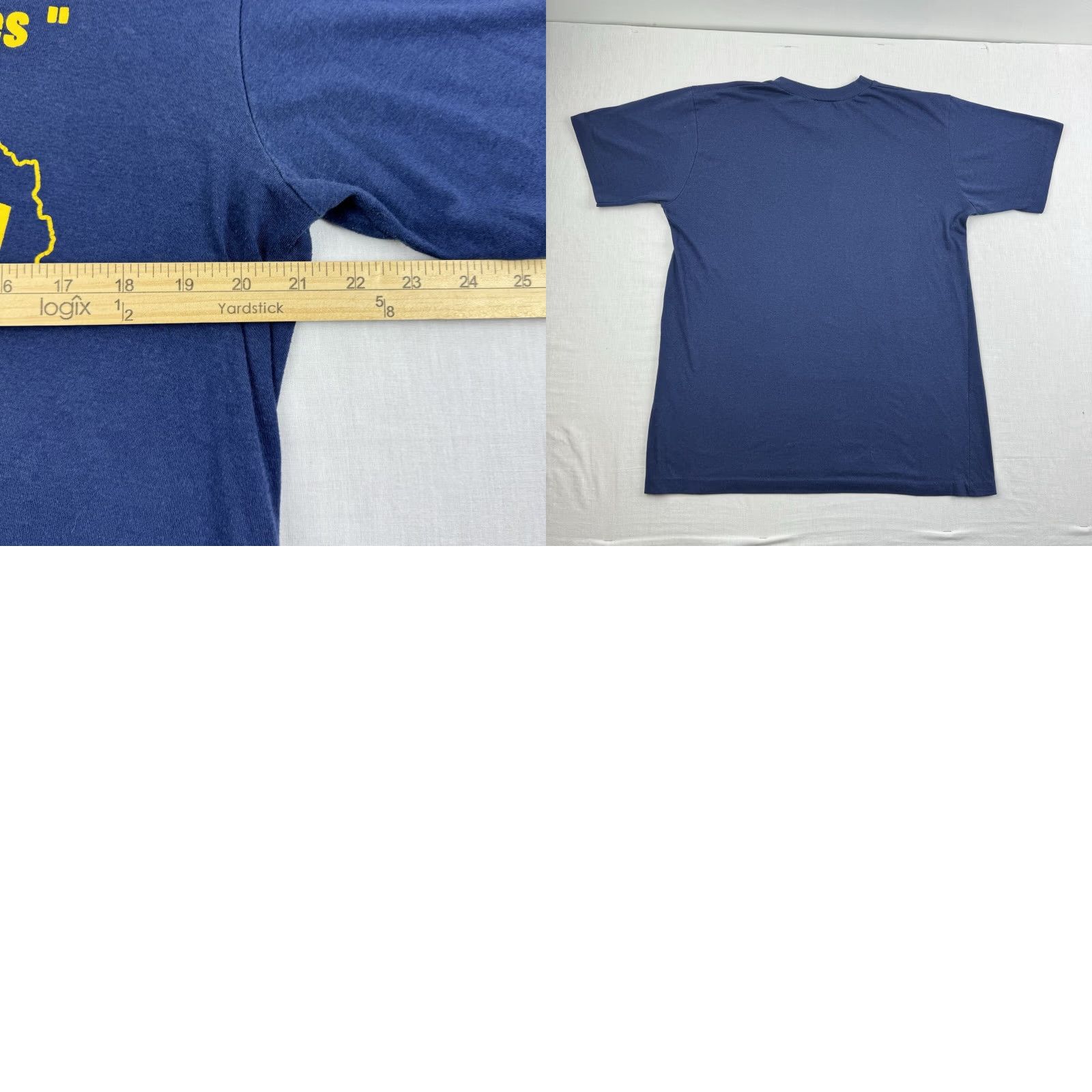 Vintage VINTAGE Turkey Bowl Navy Shirt Adult Large Blue Panama Sports Football 80s 90s Size US L / EU 52-54 / 3 - 8 Thumbnail