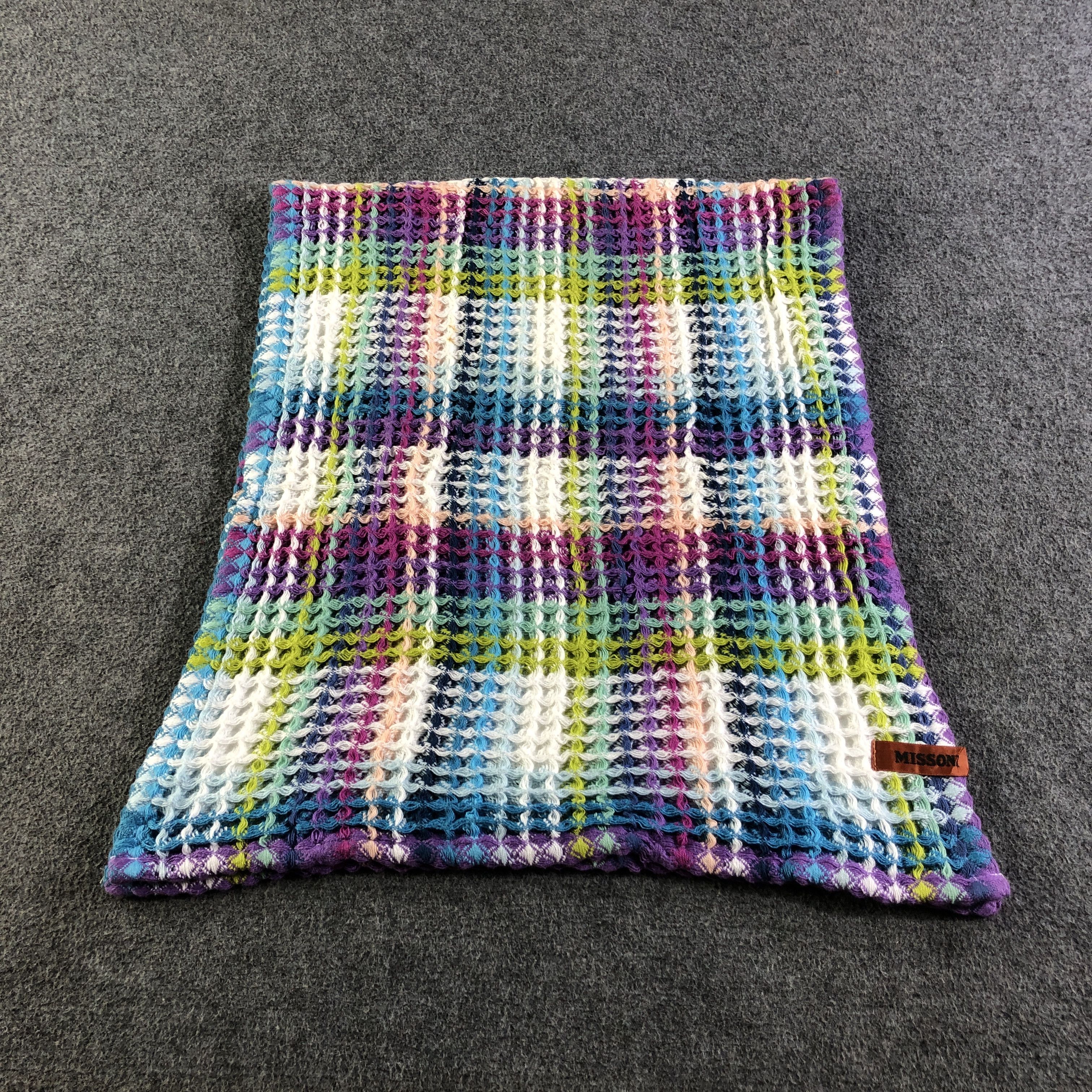 Missoni Missoni Multicolor Cotton Towel Scarf Muffler V2687 Size ONE SIZE - 3 Thumbnail