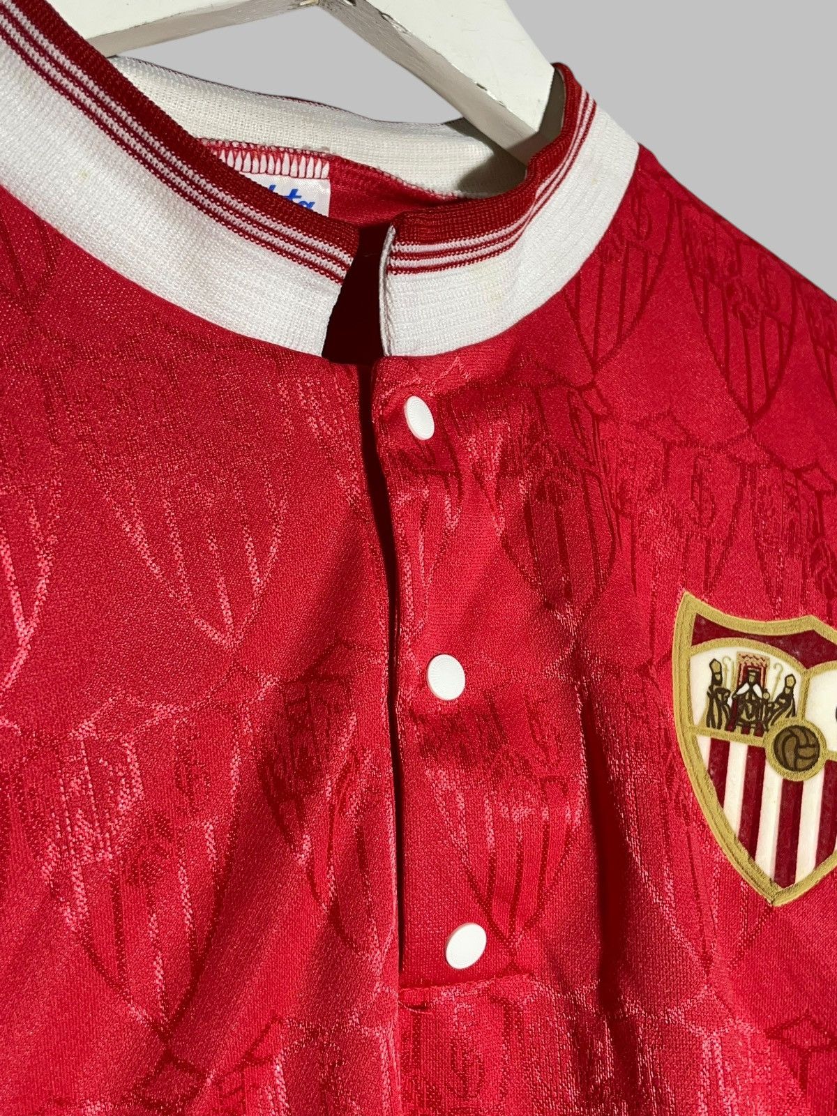 Vintage Sevilla FC Bukta 1990/92 Away Vintage Football Shirt Size US M / EU 48-50 / 2 - 10 Thumbnail