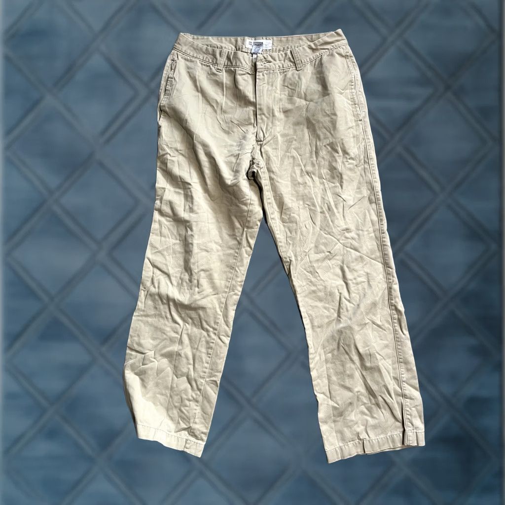 Gap GAP Original Khaki Pants 33x30 Flat Front 100% Cotton Casual Chino Men’s Pants Mens Beige Front Flat Front Cotton Khakis 33 30 Vintage? Size US 33 - 1 Thumbnail