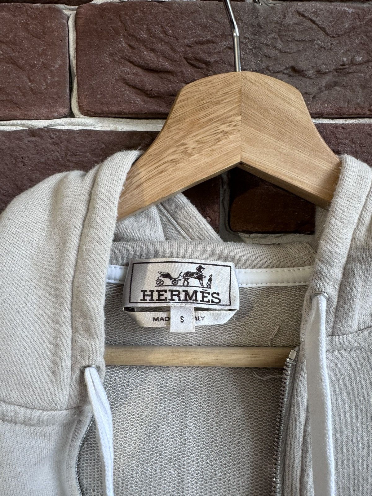 Hermes Hermes Men's Hooded Zipped Sweater Luxury Hoodie Small Size US S / EU 44-46 / 1 - 11 Thumbnail