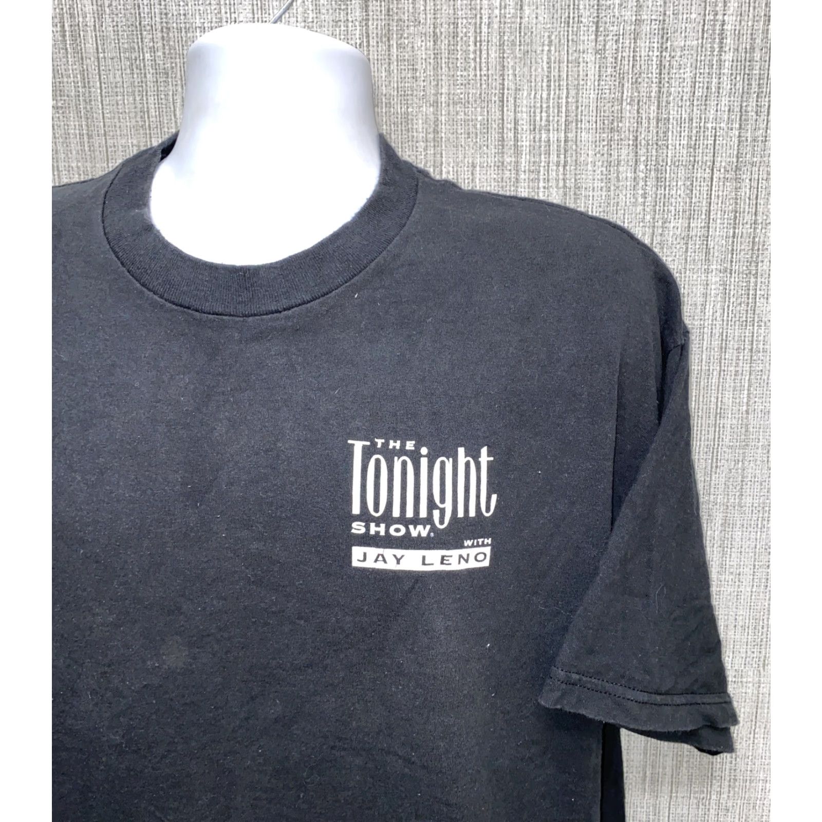 Vintage THE TONIGHT SHOW WITH JAY LENO T-Shirt Mens Black Size L 23.5 In Armpit Size US L / EU 52-54 / 3 - 3 Thumbnail