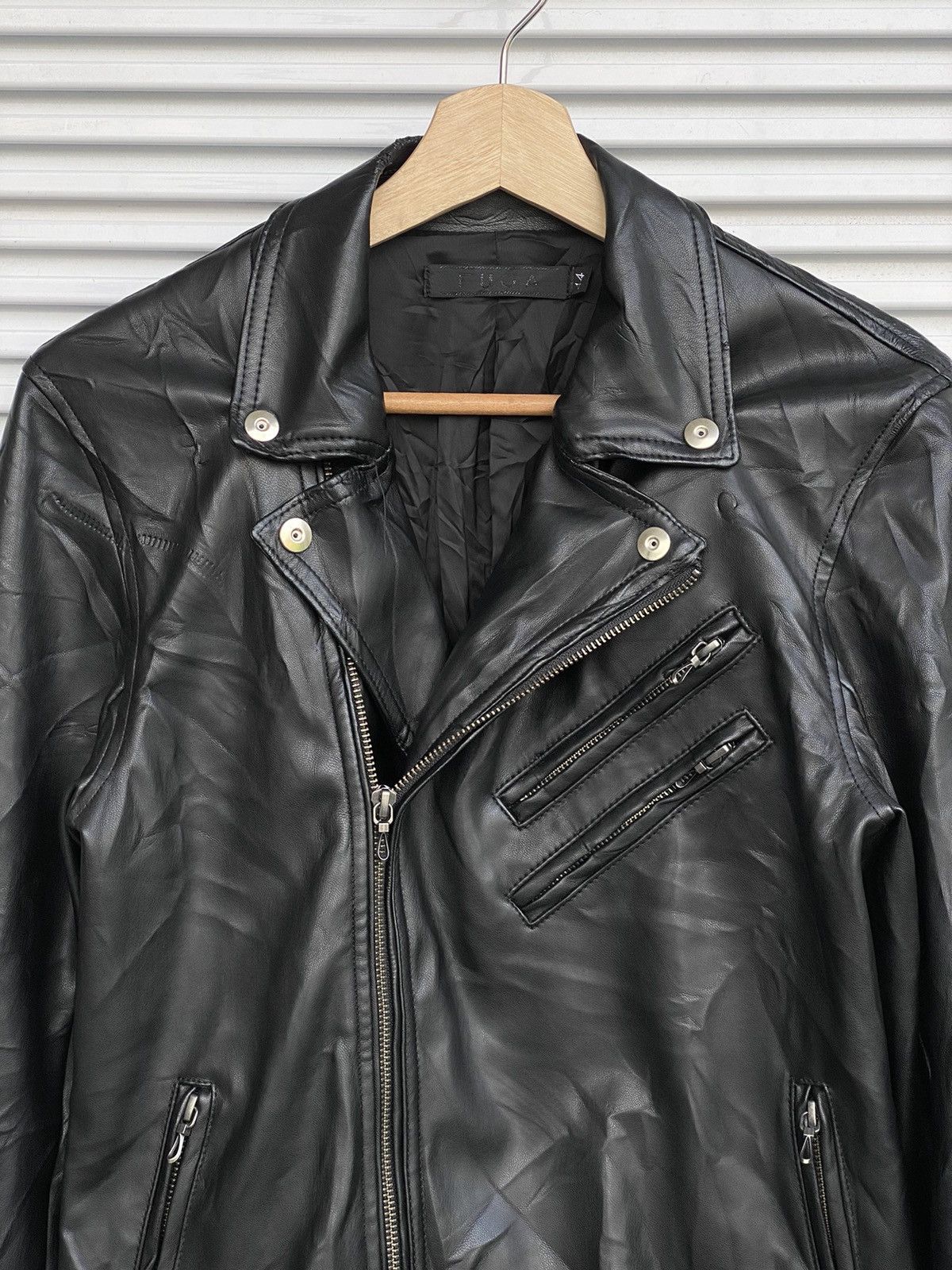 GOSTAR DE FUGA × Japanese Brand × Vintage Vintage FUGA Defective Riders Leather Jacket Size US M / EU 48-50 / 2 - 2 Thumbnail