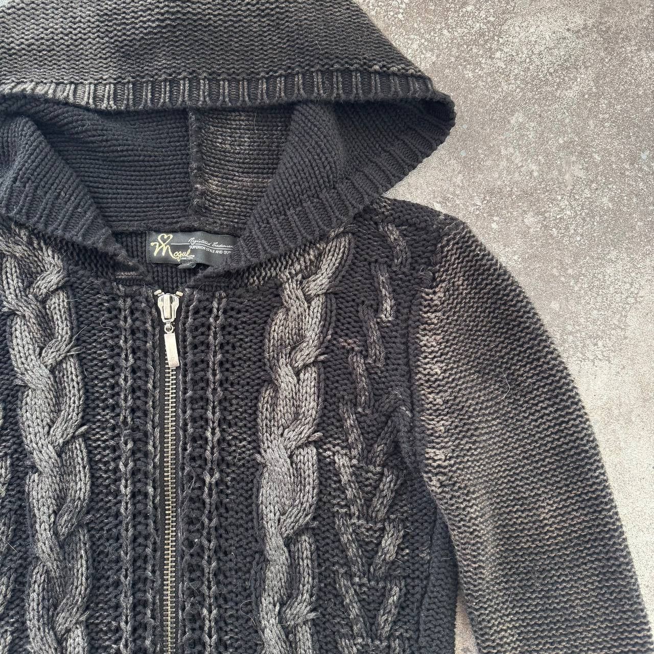 If Six Was Nine Avant Garde Unisex Faded/Washed Knit Hooded Zip Sweater Size US S / EU 44-46 / 1 - 5 Thumbnail