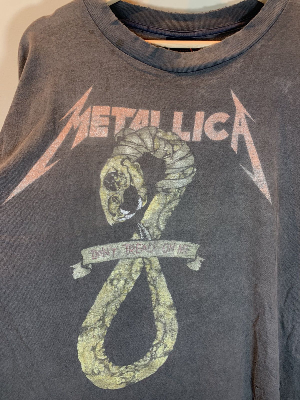 Brockum × Metallica × Vintage RARE* Vintage 1991 Metallica Pushead Don’t Tread On Me Shirt Size US XL / EU 56 / 4 - 3 Thumbnail