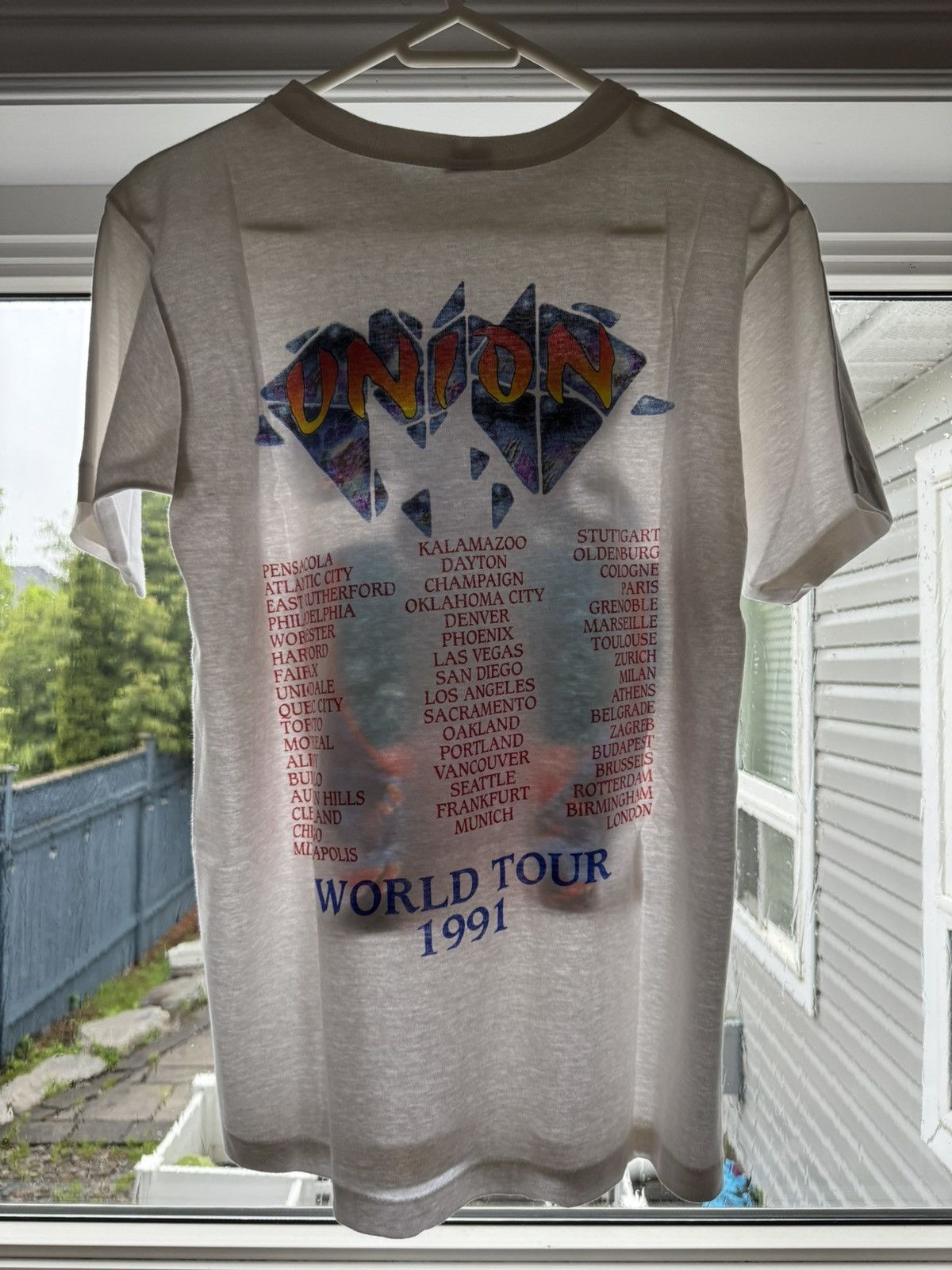 Vintage Rare Vintage Yes 90s Union Tour Band Tee Single Stitch Size US L / EU 52-54 / 3 - 8 Thumbnail