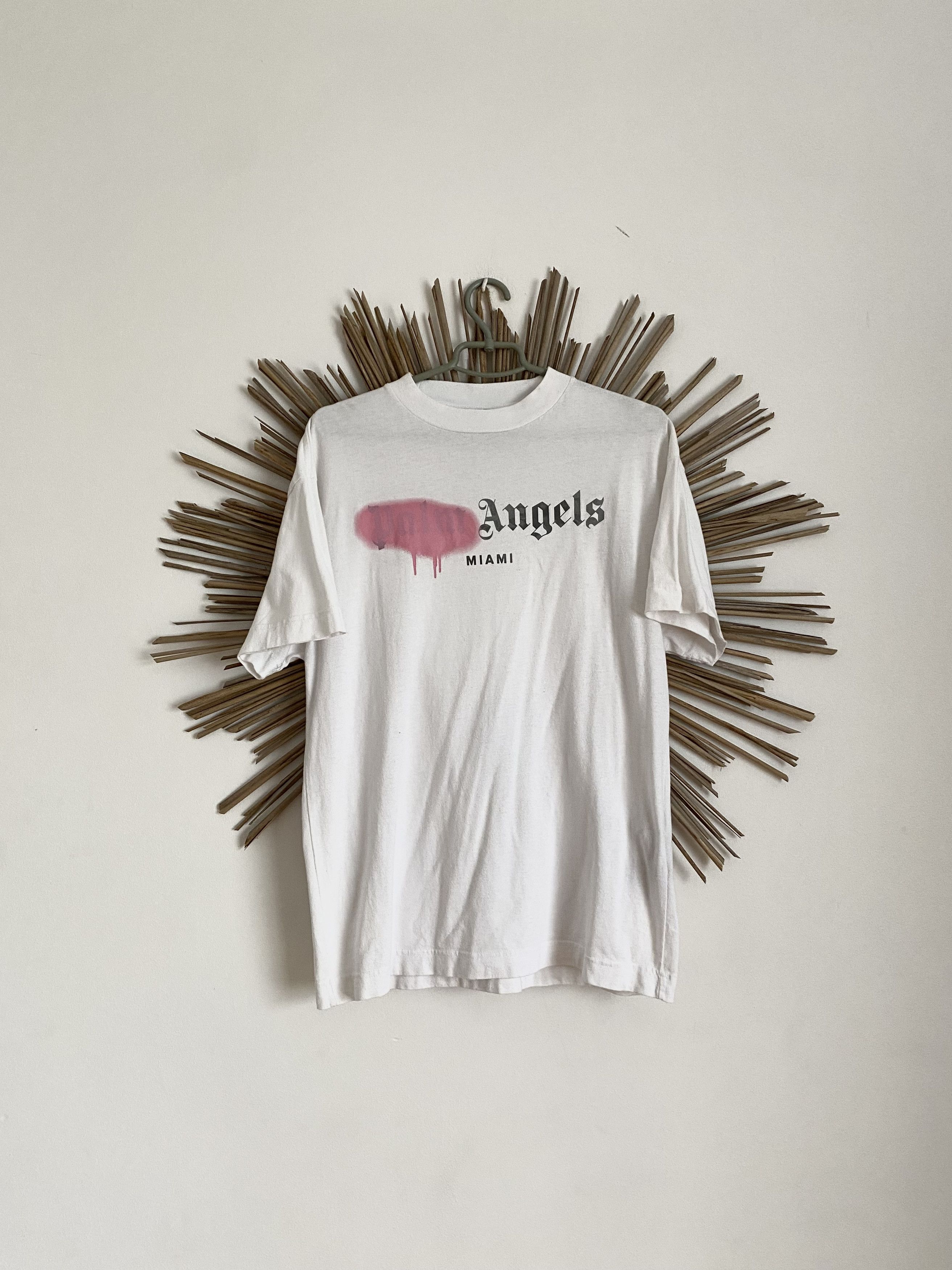 Palm Angels Palm Angels miami sprayed luxuty y2k t-shirt Size US S / EU 44-46 / 1 - 1 Thumbnail