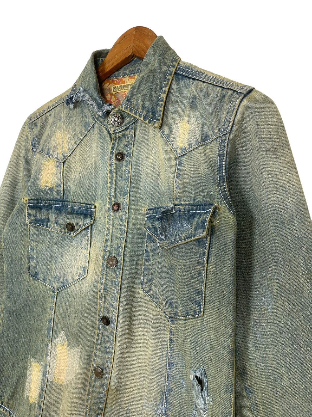 If Six Was Nine Vintage Distressed NAUGHTY CHROME HEARTS Inspired Mud Wash Size US XS / EU 42 / 0 - 4 Thumbnail