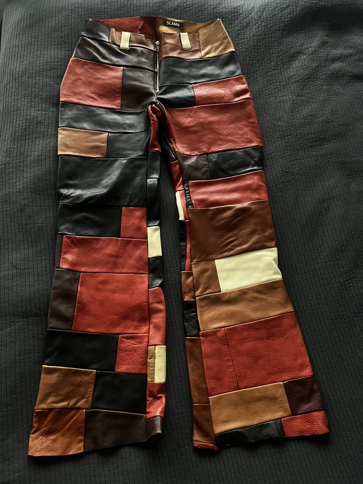 Other Handmade Flared Leather Pants Size US 31 - 1 Thumbnail
