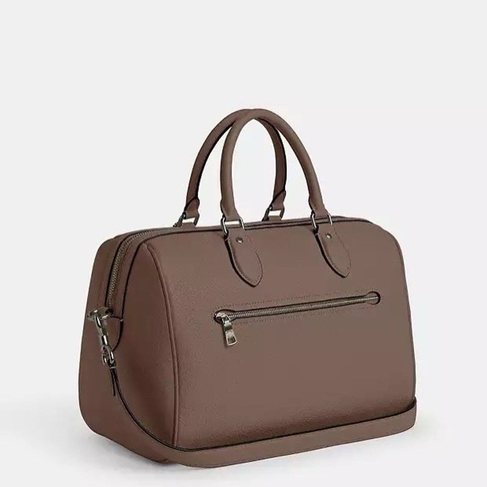 Coach NWT Coach Rowan Large Satchel Bag CV960 Qb/Dark Stone Size ONE SIZE - 9 Thumbnail