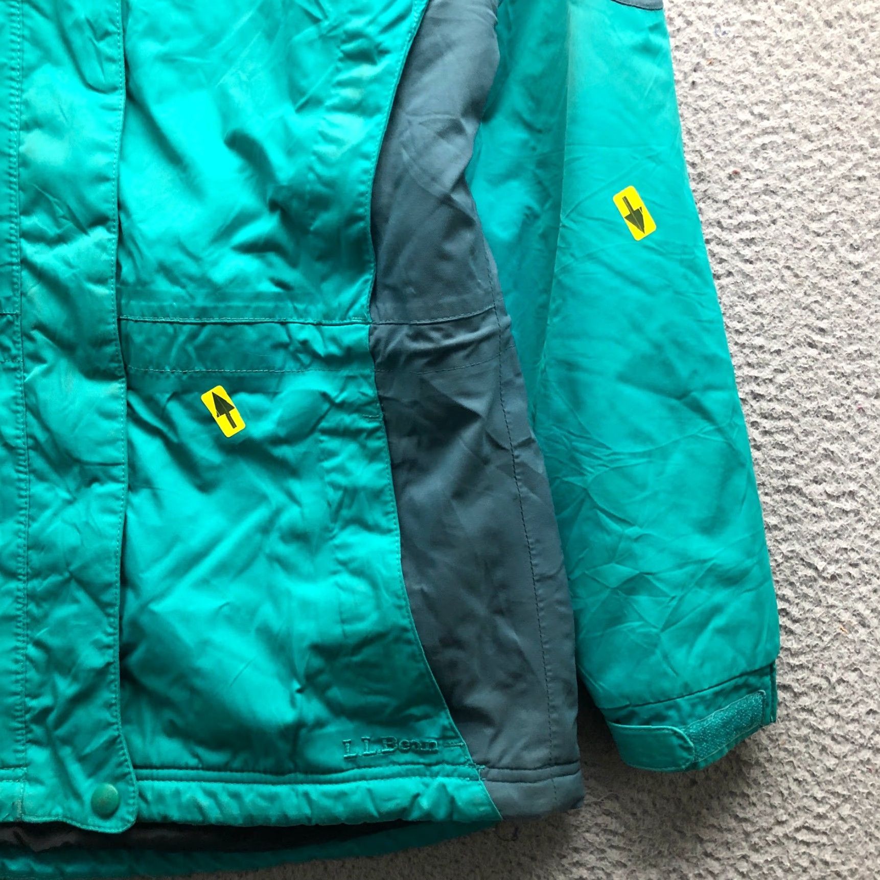 Vintage VINTAGE LL Bean Primaloft Snow Ski Jacket Hooded Womens XS Turquoise Green 258987 Size XS / US 0-2 / IT 36-38 - 4 Thumbnail