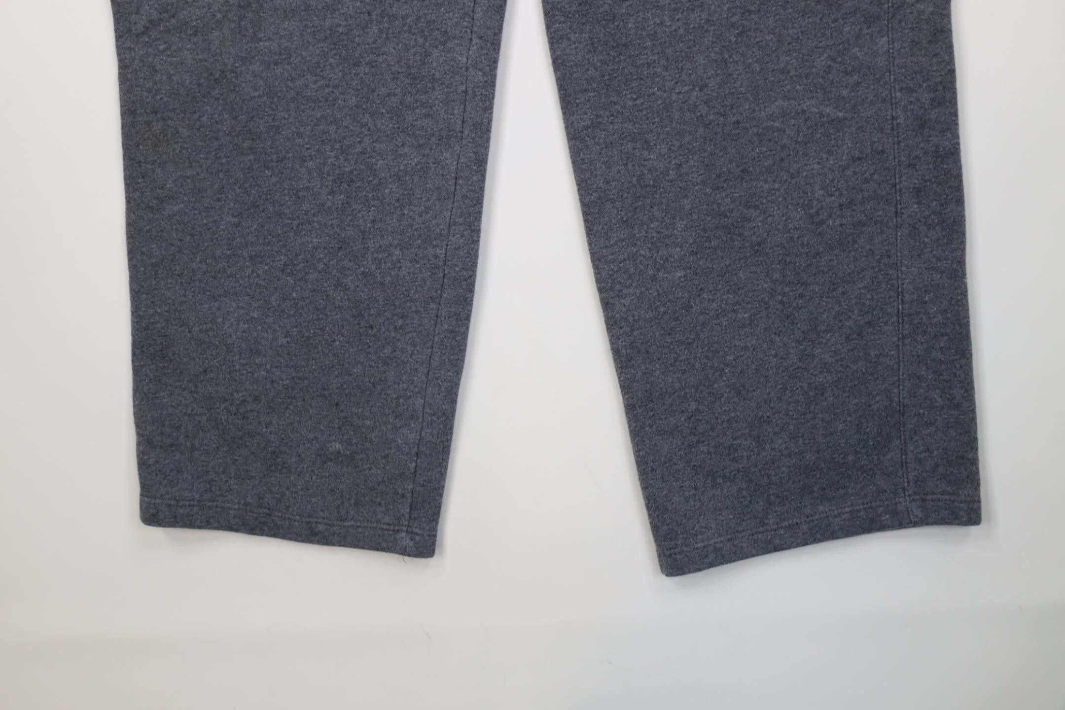 Nike Vintage Y2K Nike Scott Mini Swoosh Wide Leg Sweatpants Gray Size US 38 / EU 54 - 4 Thumbnail