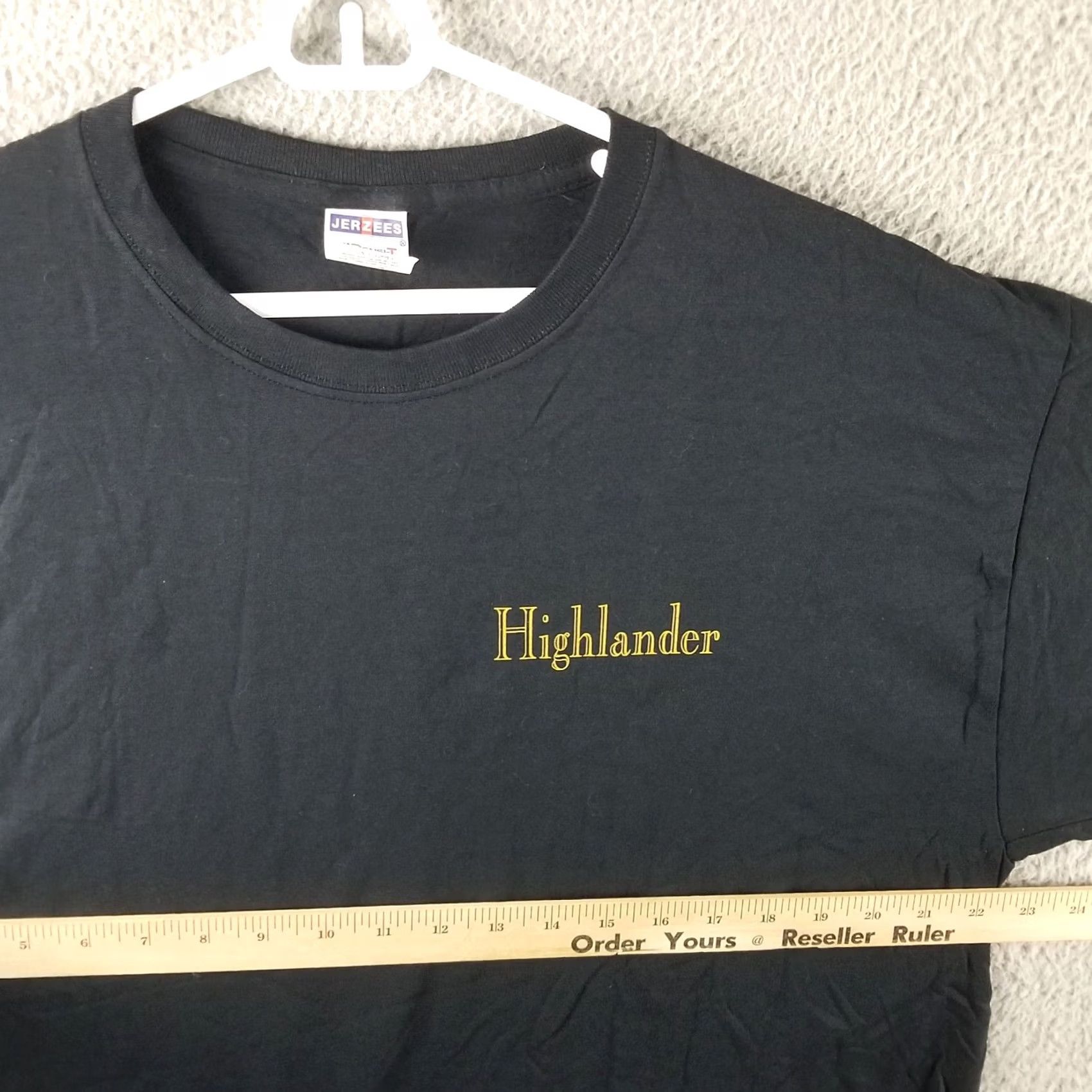 Vintage VINTAGE Highlander Shirt Men XL Movie Promo Black Tee Macleod Sword NOS Size US XL / EU 56 / 4 - 7 Thumbnail