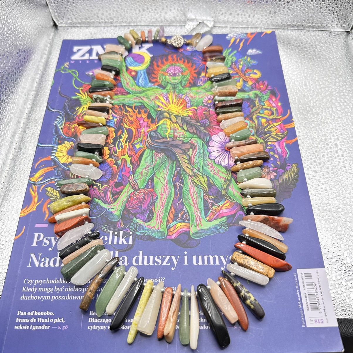 Japanese Brand × Vintage Vintage Shaman Psychodelic Stones nature Rare necklace Size ONE SIZE - 1 Thumbnail