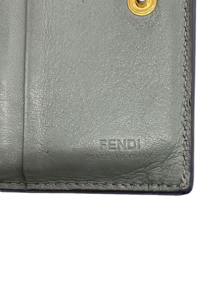 Fendi Fendi F Bi-Fold Wallet Grey Size ONE SIZE - 3 Thumbnail