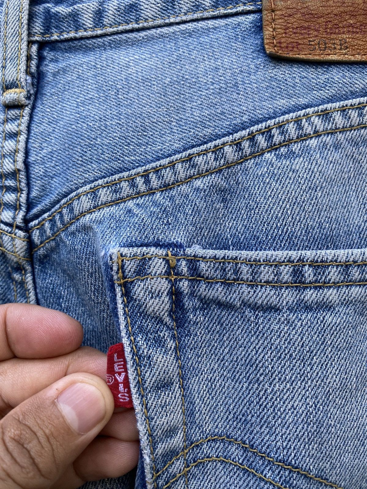 Levi's Vintage Clothing W36x30 Vintage levi's 503B redline big E repaired Size US 36 / EU 52 - 4 Thumbnail
