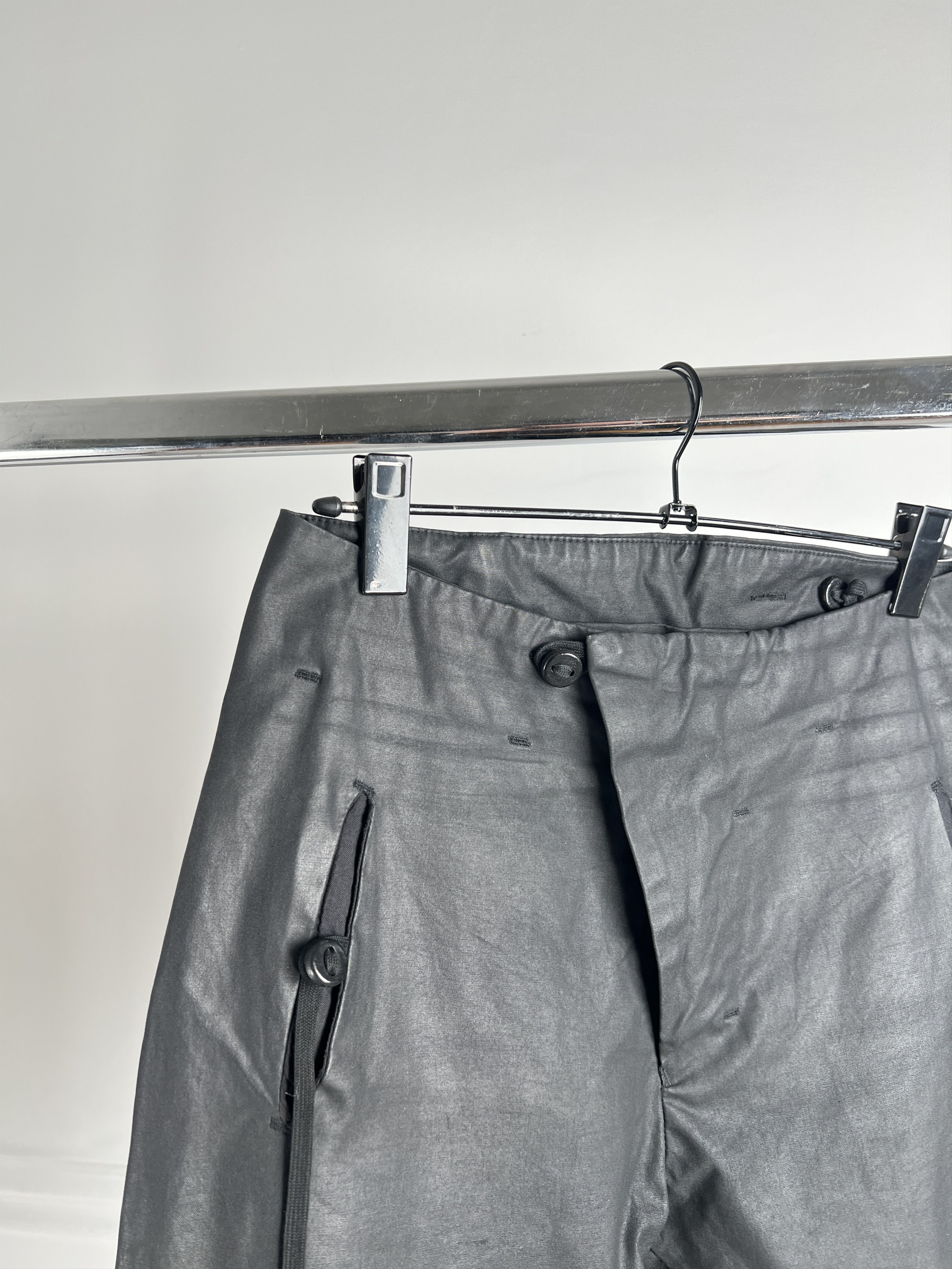 Waxed black Boris Bidjan Saberi pants