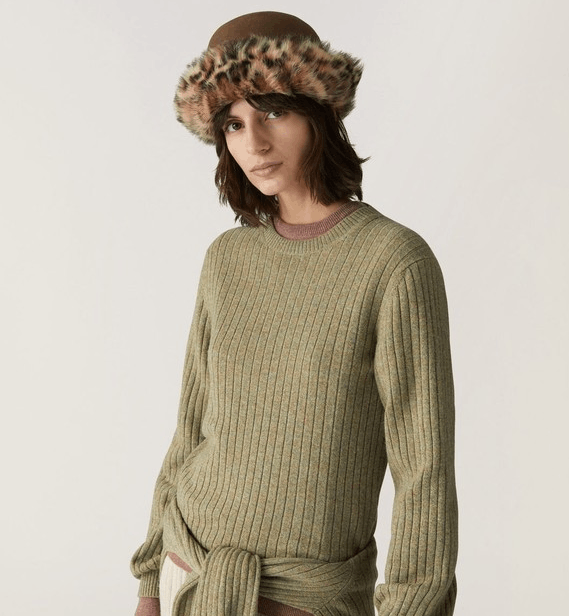 Loro Piana o1w1db10724 Maras Crewneck Sweater in Light Brown Size XS / US 0-2 / IT 36-38 - 3 Thumbnail