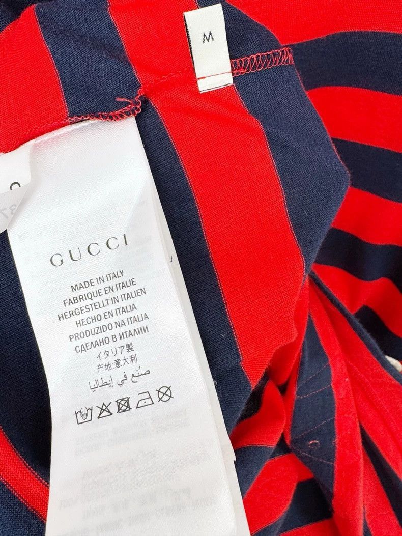 Gucci Gucci Red Striped Short Sleeve Top-2505 Size M / US 6-8 / IT 42-44 - 5 Thumbnail