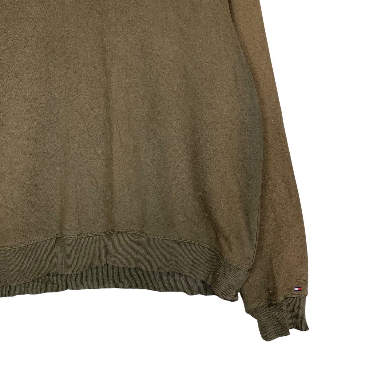 Tommy Hilfiger TOMMY HILFIGER Big Logo Olive Sweatshirt #1467-C66 Size US L / EU 52-54 / 3 - 7 Thumbnail