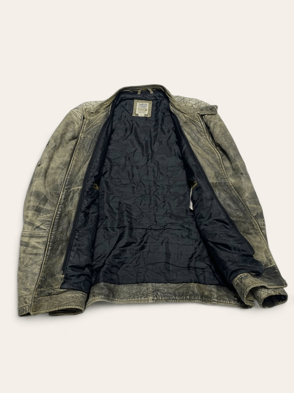 Vintage Vintage ECO SNAKE LEATHER Faded Distressed Jacket Y2k Size US XL / EU 56 / 4 - 3 Thumbnail