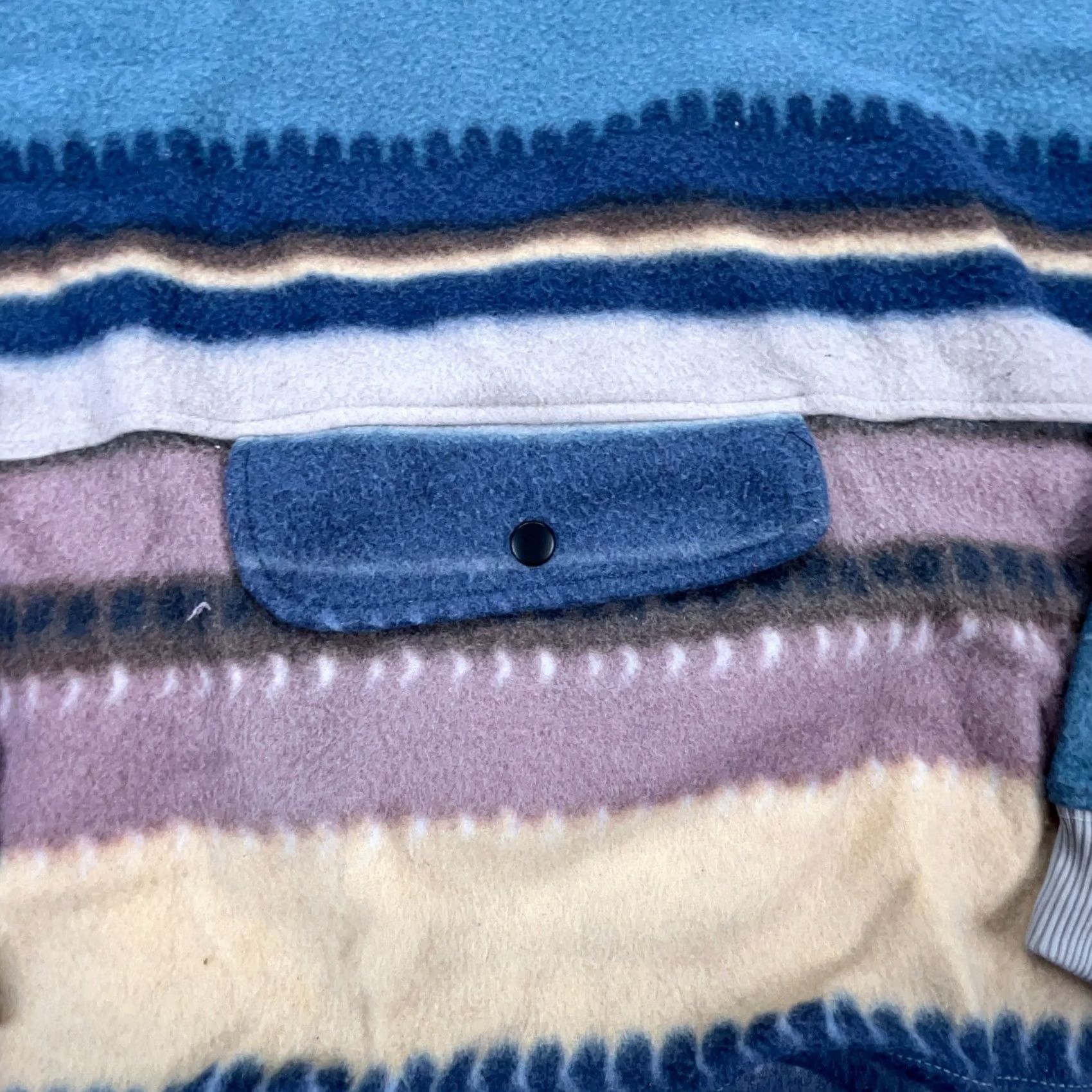 Vintage VINTAGE Croquet Sweater Women Large Fleece Sweatshirt Anorak Southwestern Tribal Size L / US 10 / IT 46 - 3 Thumbnail