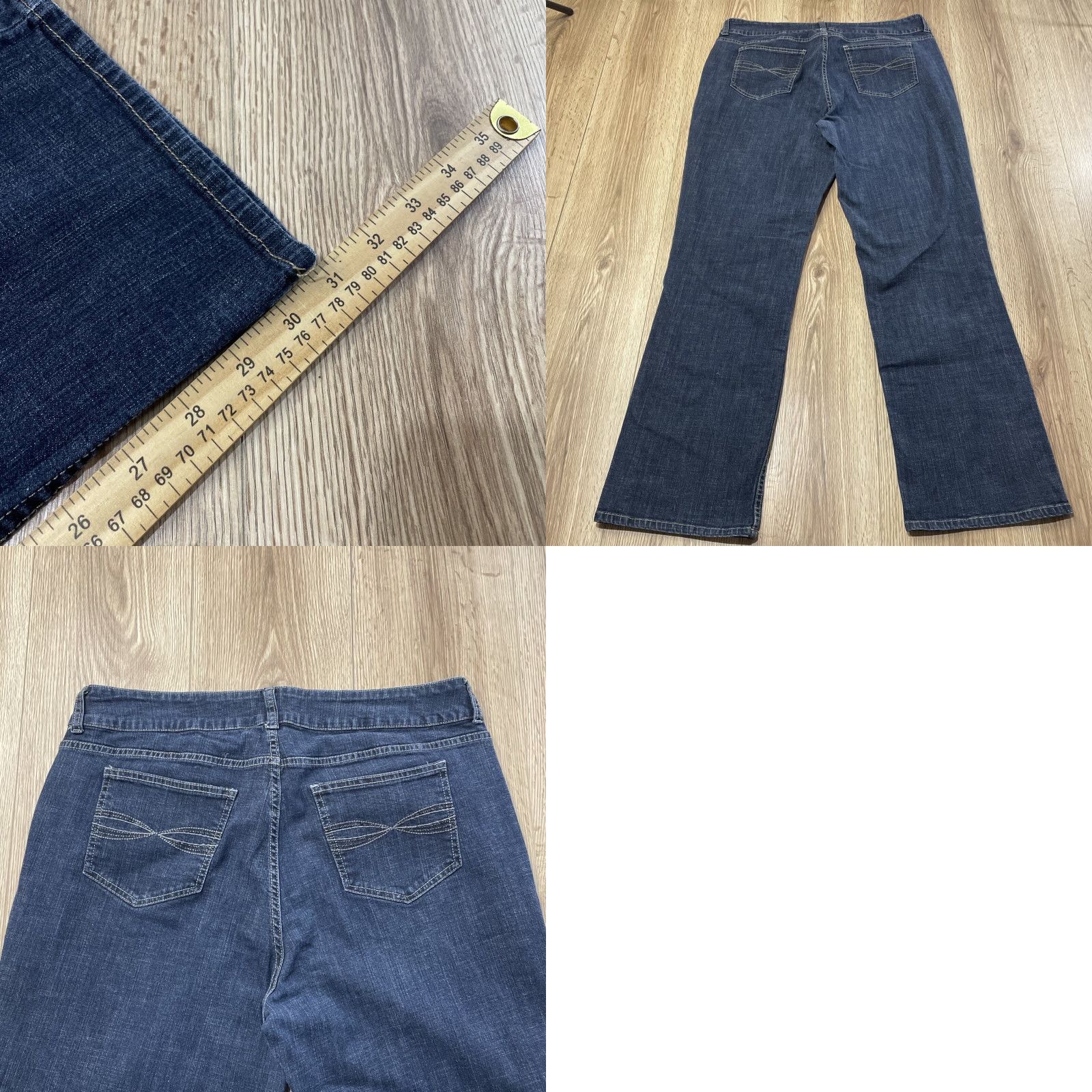 Lee Lee Jeans Women's Plus Size 18 Medium Blue Mid Rise Straight Leg Denim Size 40" / US 18 - 8 Thumbnail