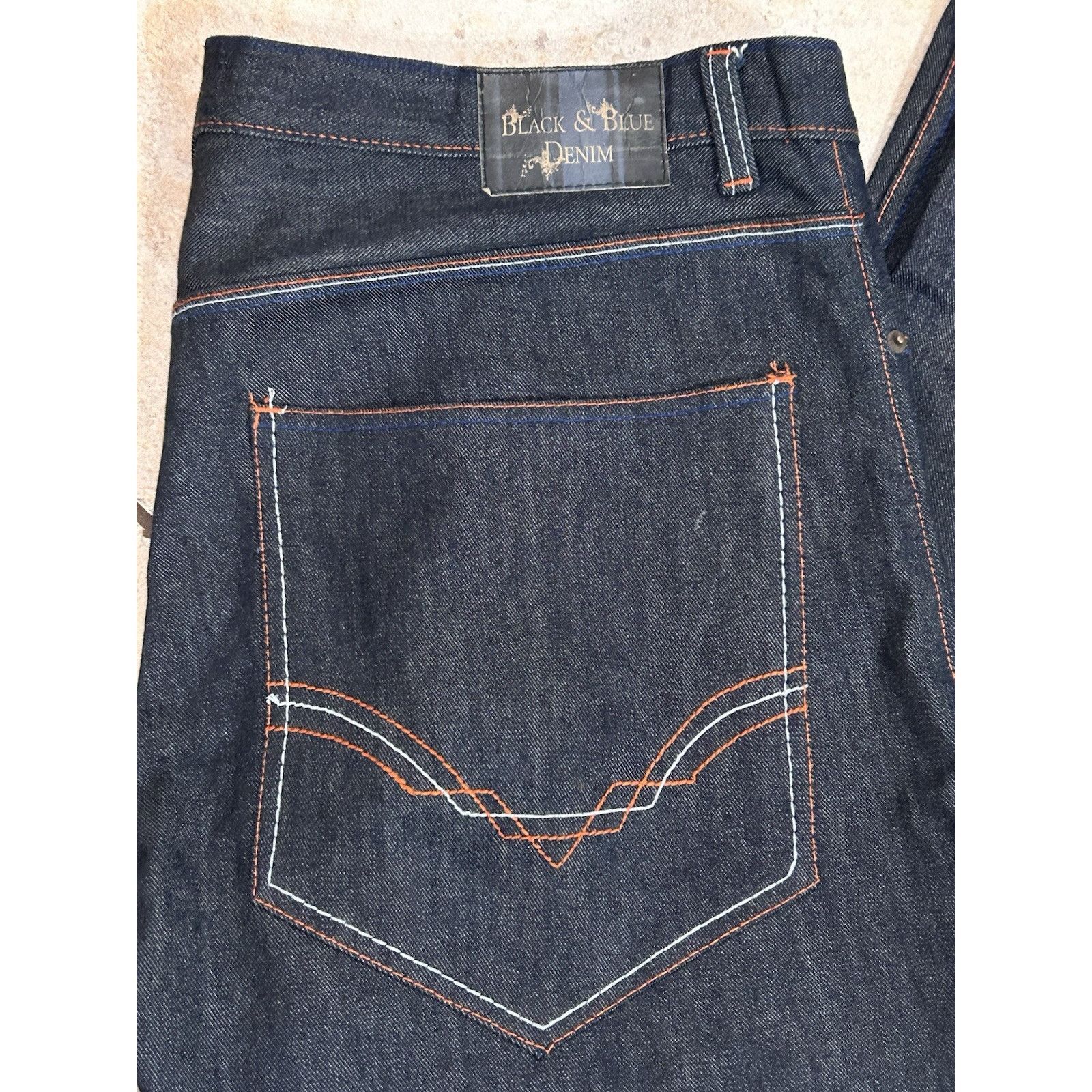 Other Black & Blue Denim jeans Men’s Straight 40x32 Relaxed Size US 40 / EU 56 - 2 Thumbnail
