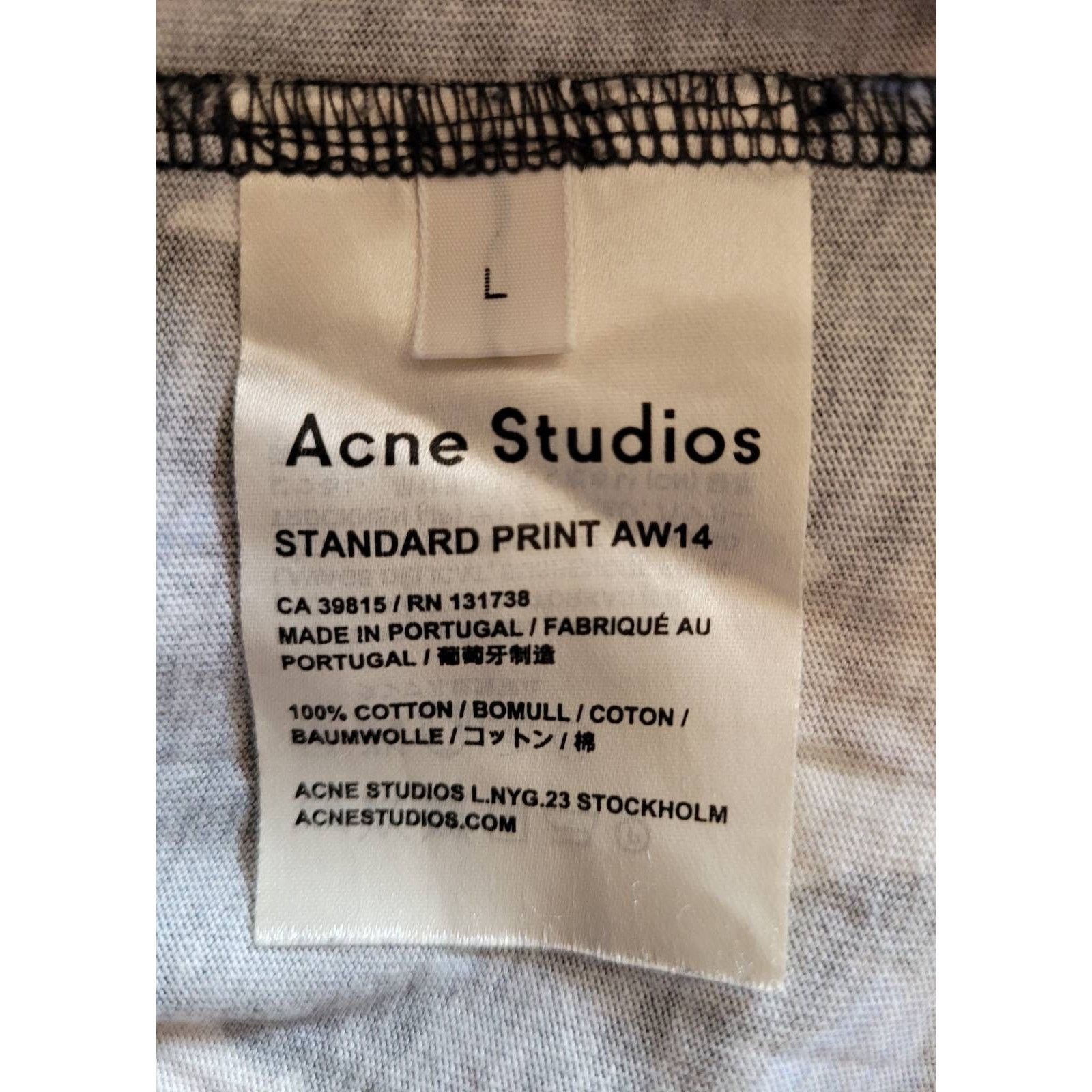 Acne Studios Acne Studio Standard Print AW14 tee Size US S / EU 44-46 / 1 - 4 Thumbnail