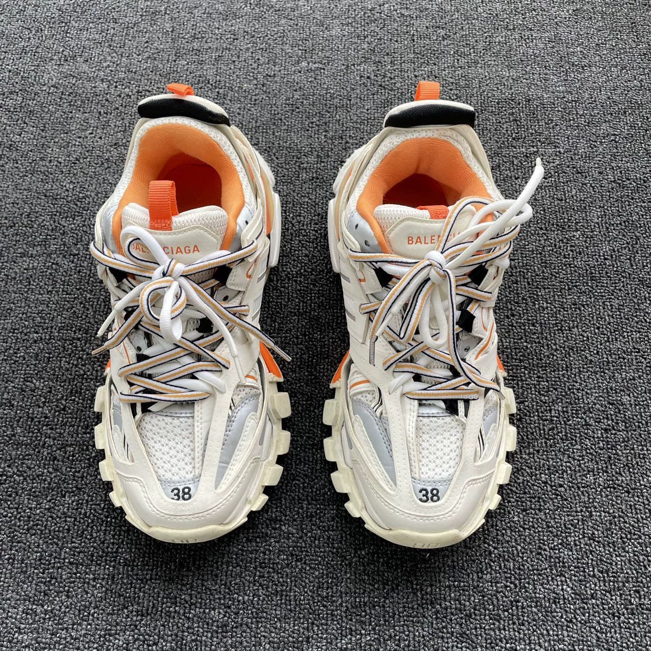 Balenciaga Balenciaga Track 38 White Orange 95new Size US 7.5 / IT 37.5 - 2 Thumbnail