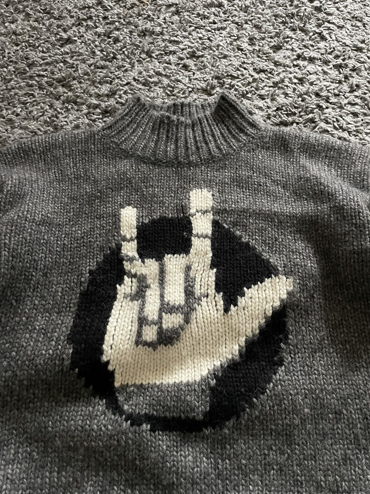 Neil Barrett Rare Neil Barrett Thunderbolt Rock Logo Wool Knit Sweater Size US M / EU 48-50 / 2 - 4 Thumbnail