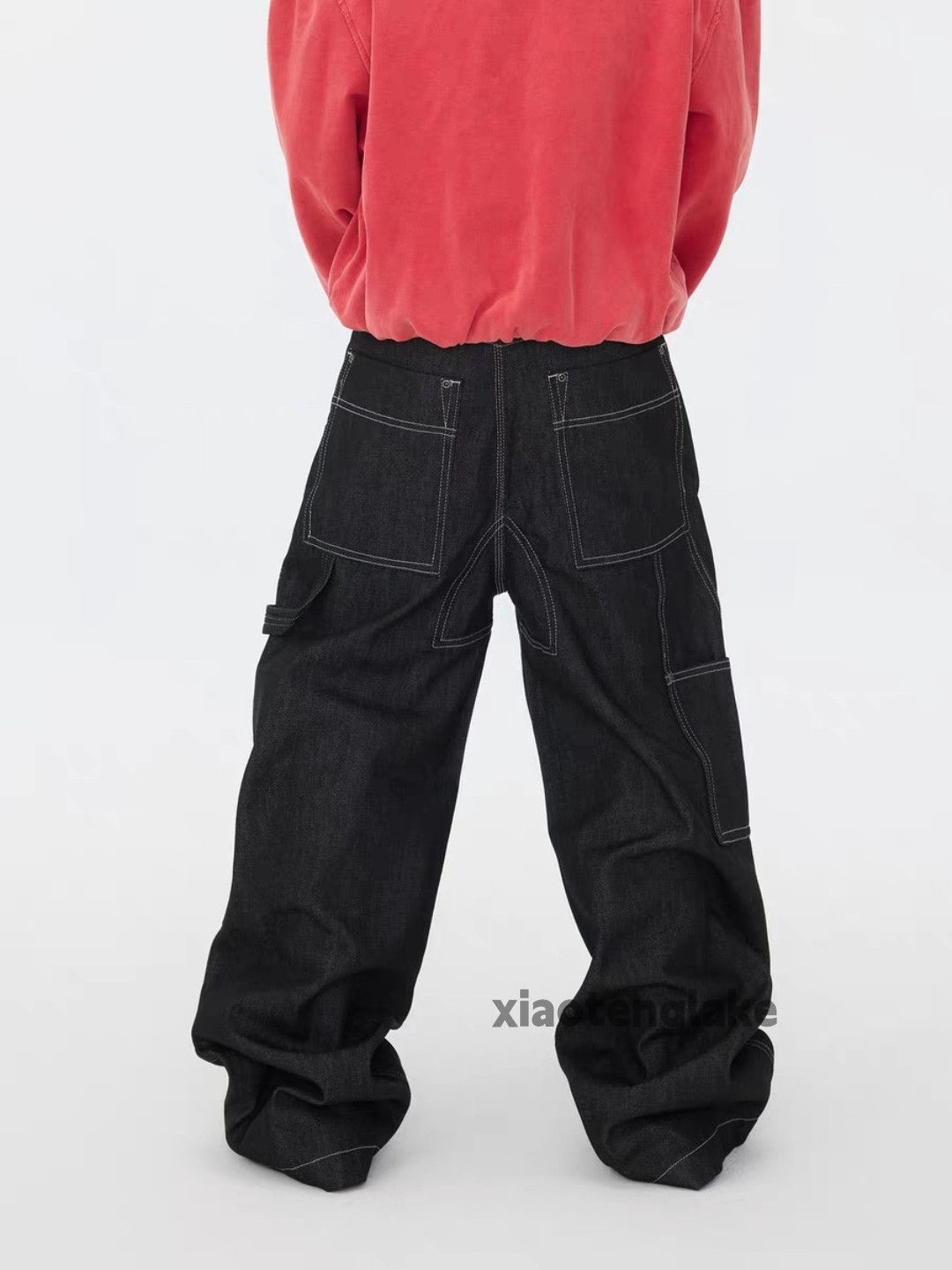 Jean zx vintage loose baggy double knee carpenter cargo jeans Size US 32 / EU 48 - 4 Thumbnail