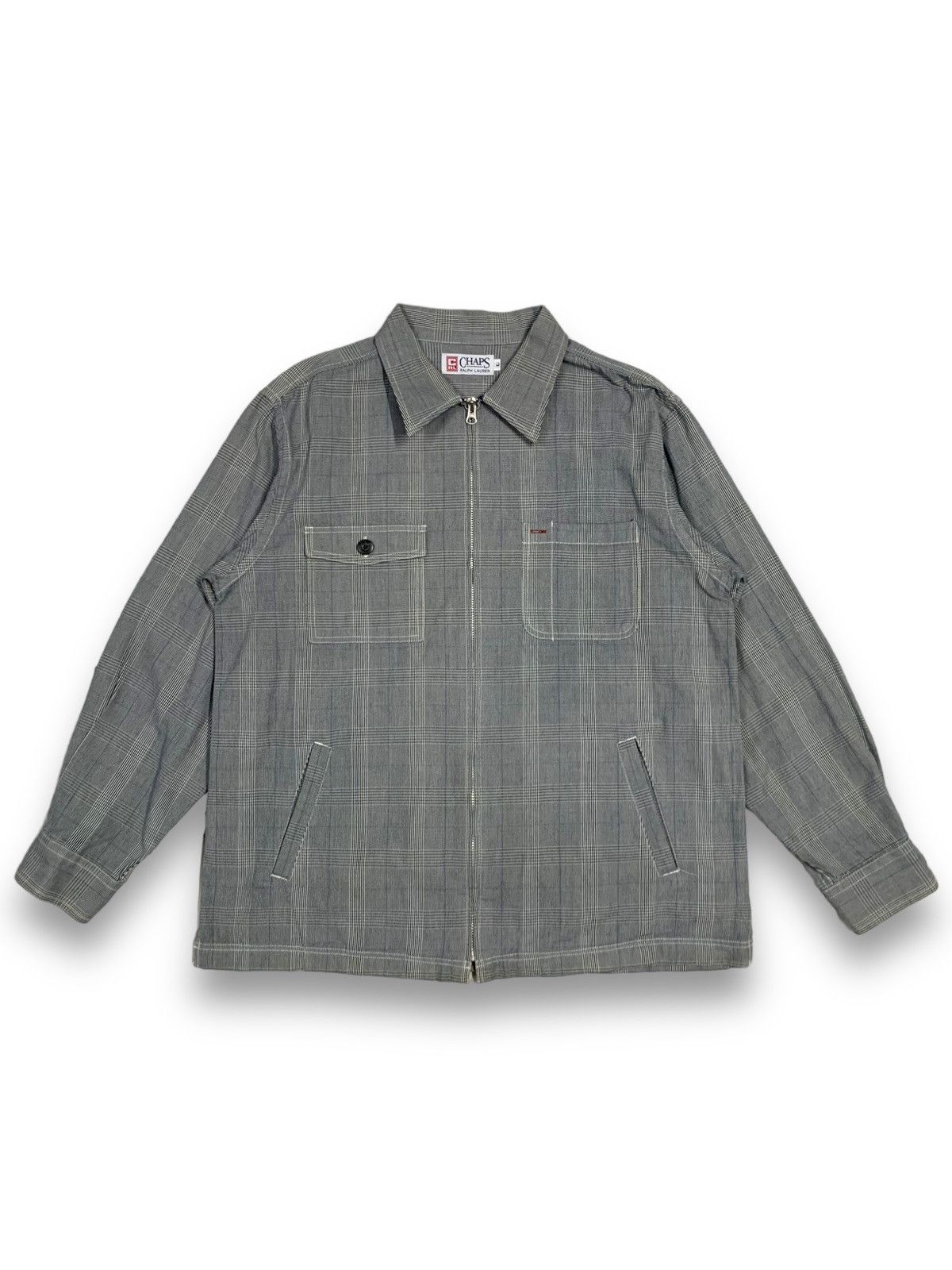 Ralph Lauren CHAPS RALPH LAUREN Plaid Tartan Full Zip Shacket/Overshirt Size US L / EU 52-54 / 3 - 1 Thumbnail