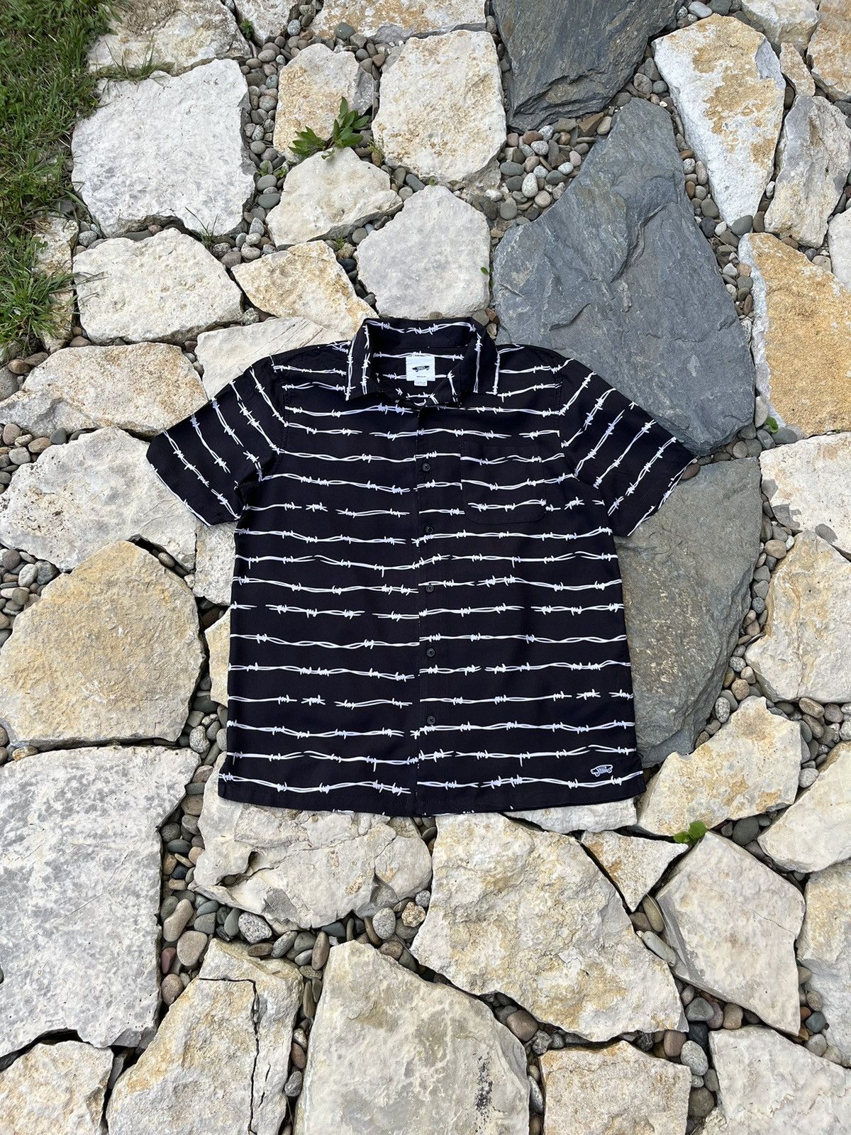 Vans Vans Vault shirt OG barbed wire pocket echidna full print Size US M / EU 48-50 / 2 - 1 Thumbnail