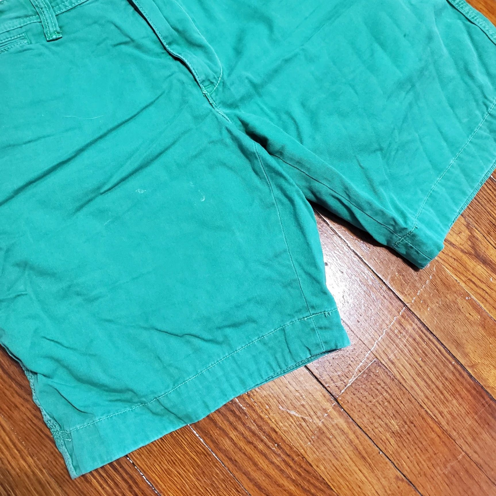Polo Ralph Lauren VINTAGE Polo Ralph Lauren Shorts Mens 36 Green Bermuda 9" Drawstring Military Baggy Relaxed Casual Size US M / EU 48-50 / 2 - 5 Thumbnail