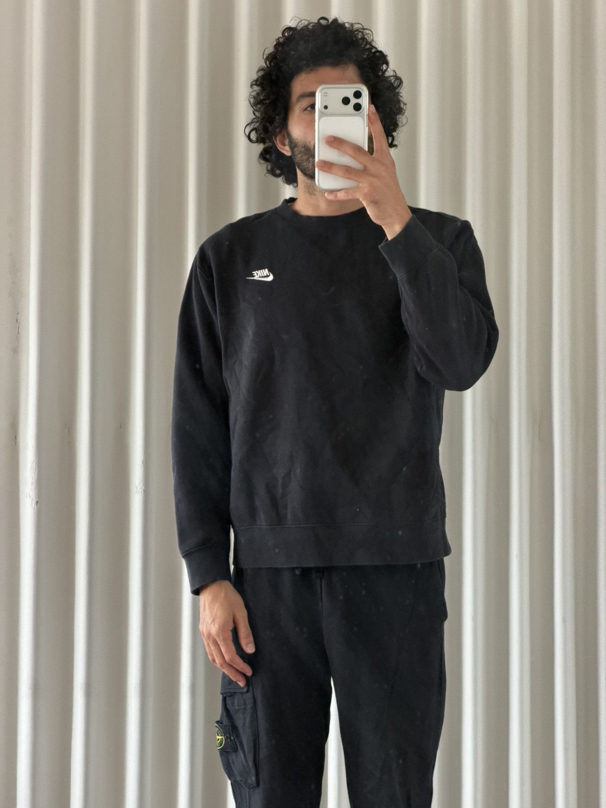 Nike Nike Black Crewneck Sweatshirt Size US M / EU 48-50 / 2 - 2 Thumbnail