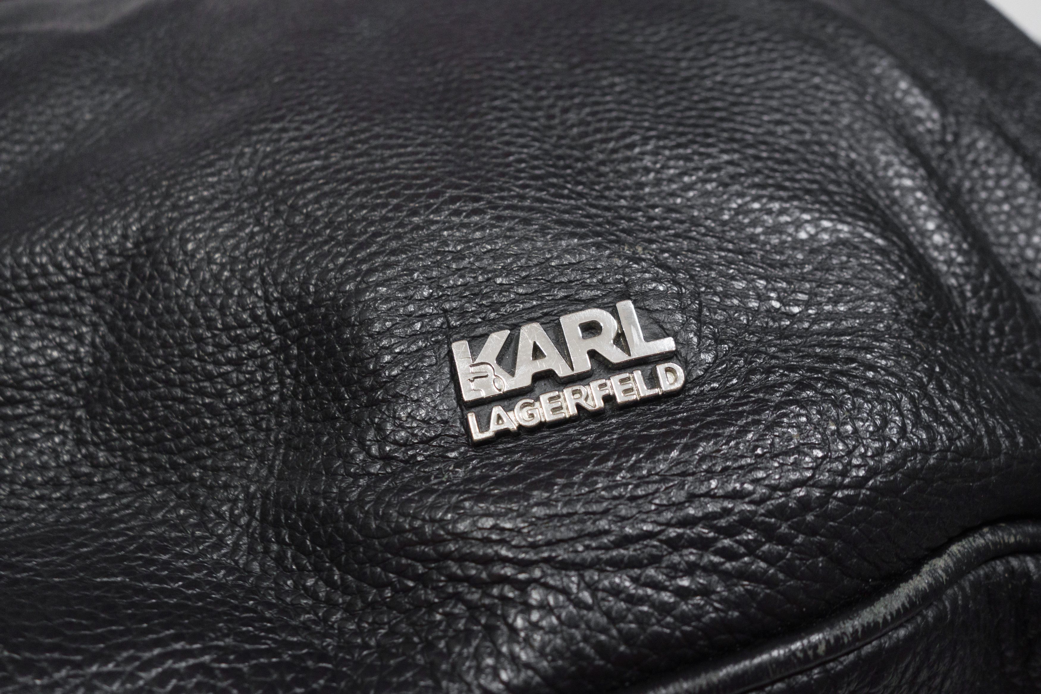 Karl Lagerfeld Logo Leather Shoulder Bag Size ONE SIZE - 5 Thumbnail