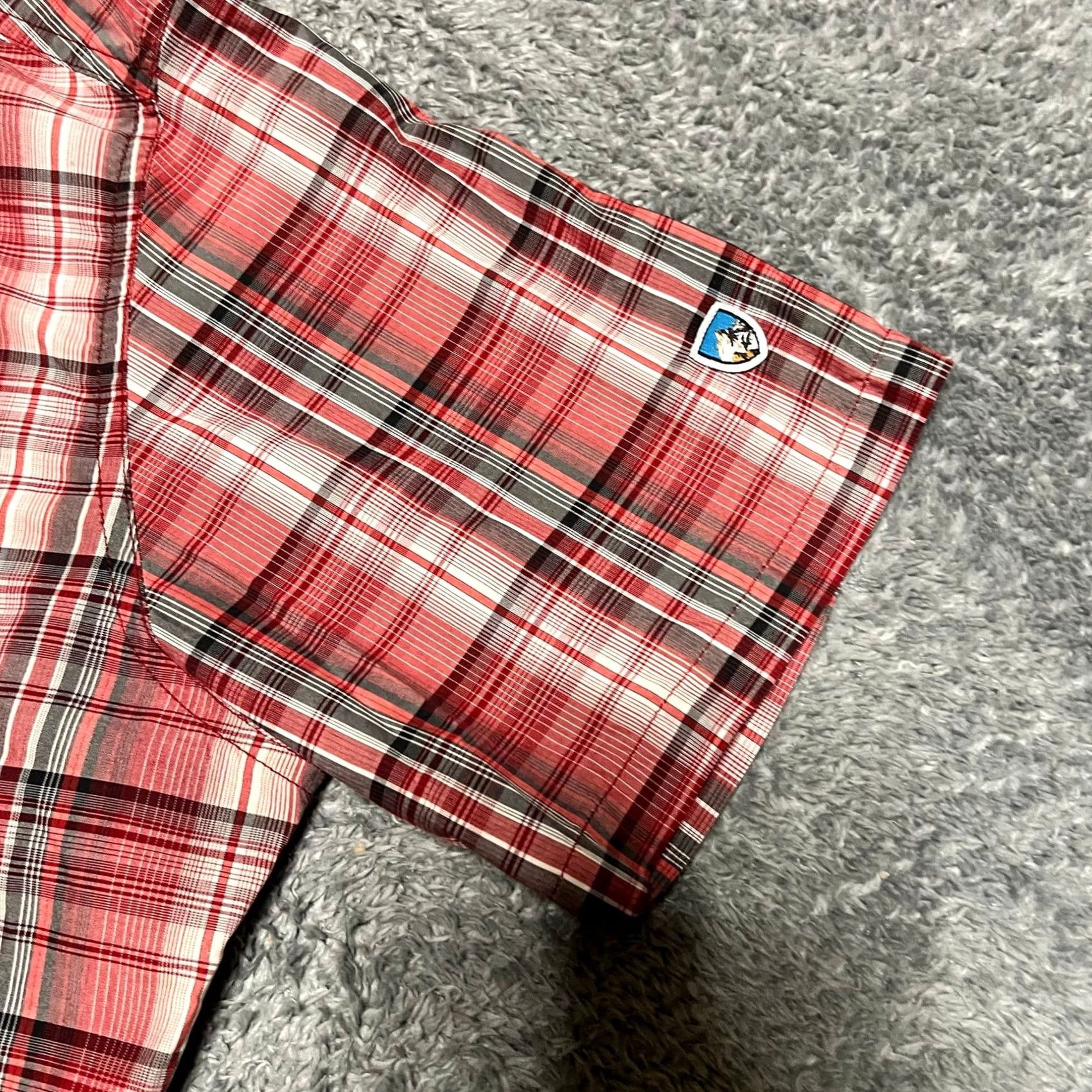 Vintage Kuhl Shirt Mens M Red Eluxur Plaid Short Sleeve Button Down Hiking Casual Size US M / EU 48-50 / 2 - 3 Thumbnail