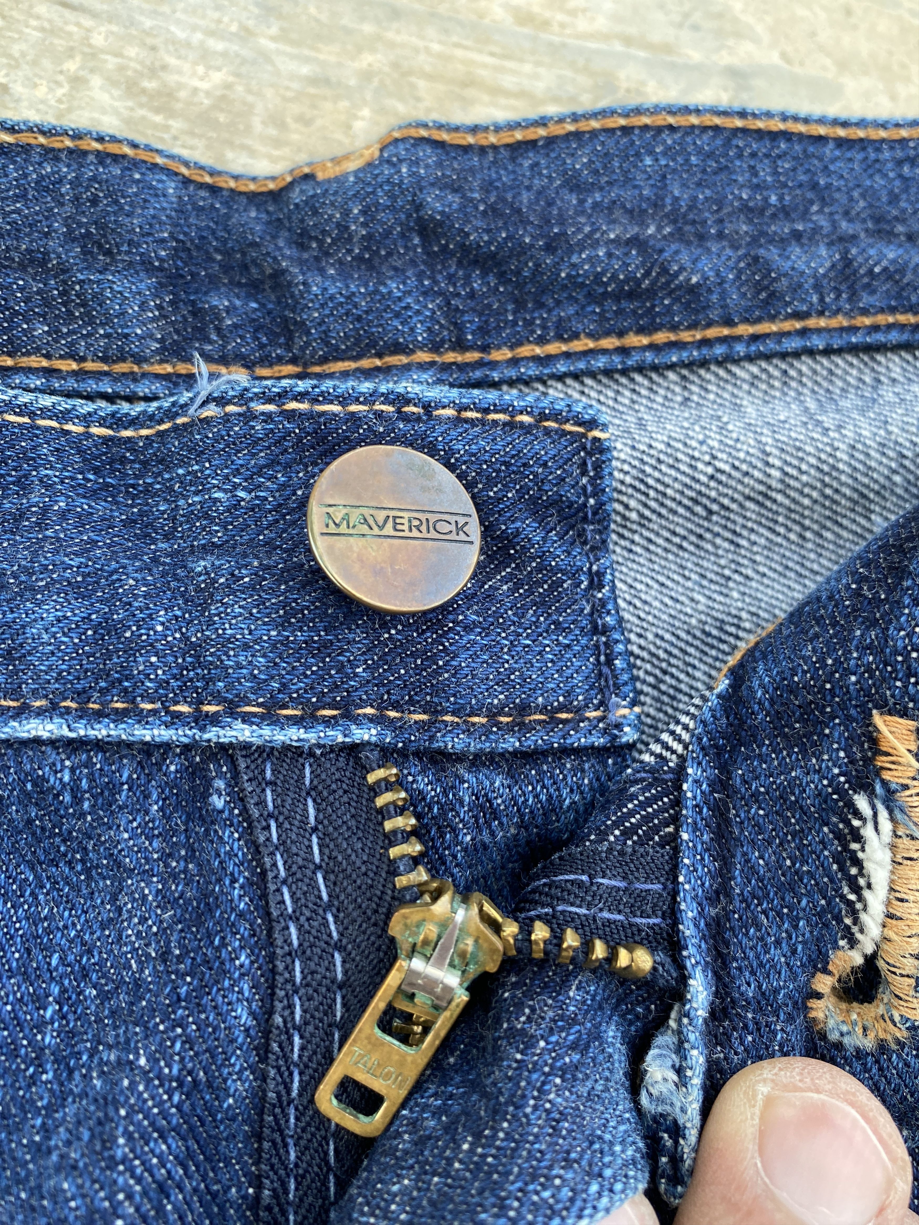 Wrangler Maverick by Wrangler Blue Bell Selvedge Jeans Size US 33 - 10 Thumbnail